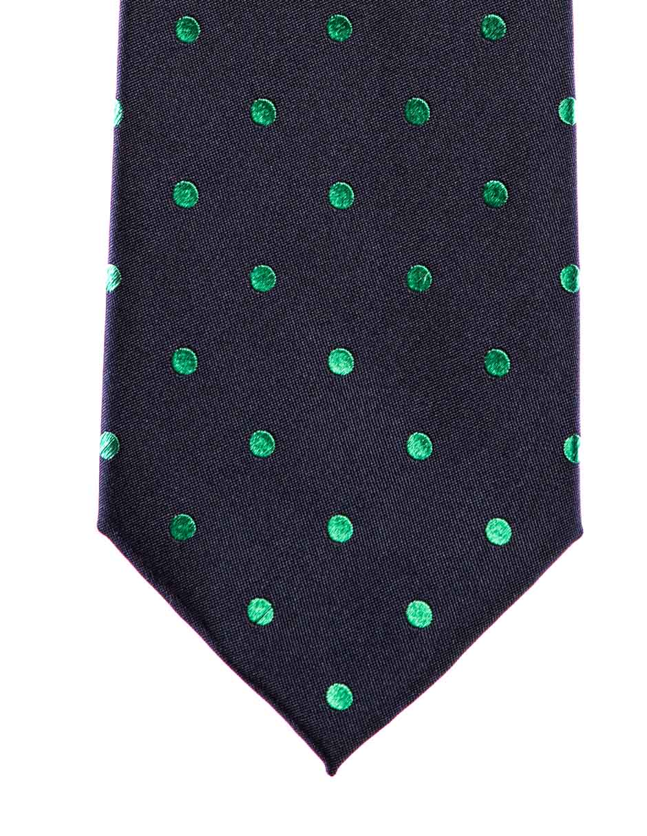 Corbata regular de seda y poliéster estampado a rayas para hombre