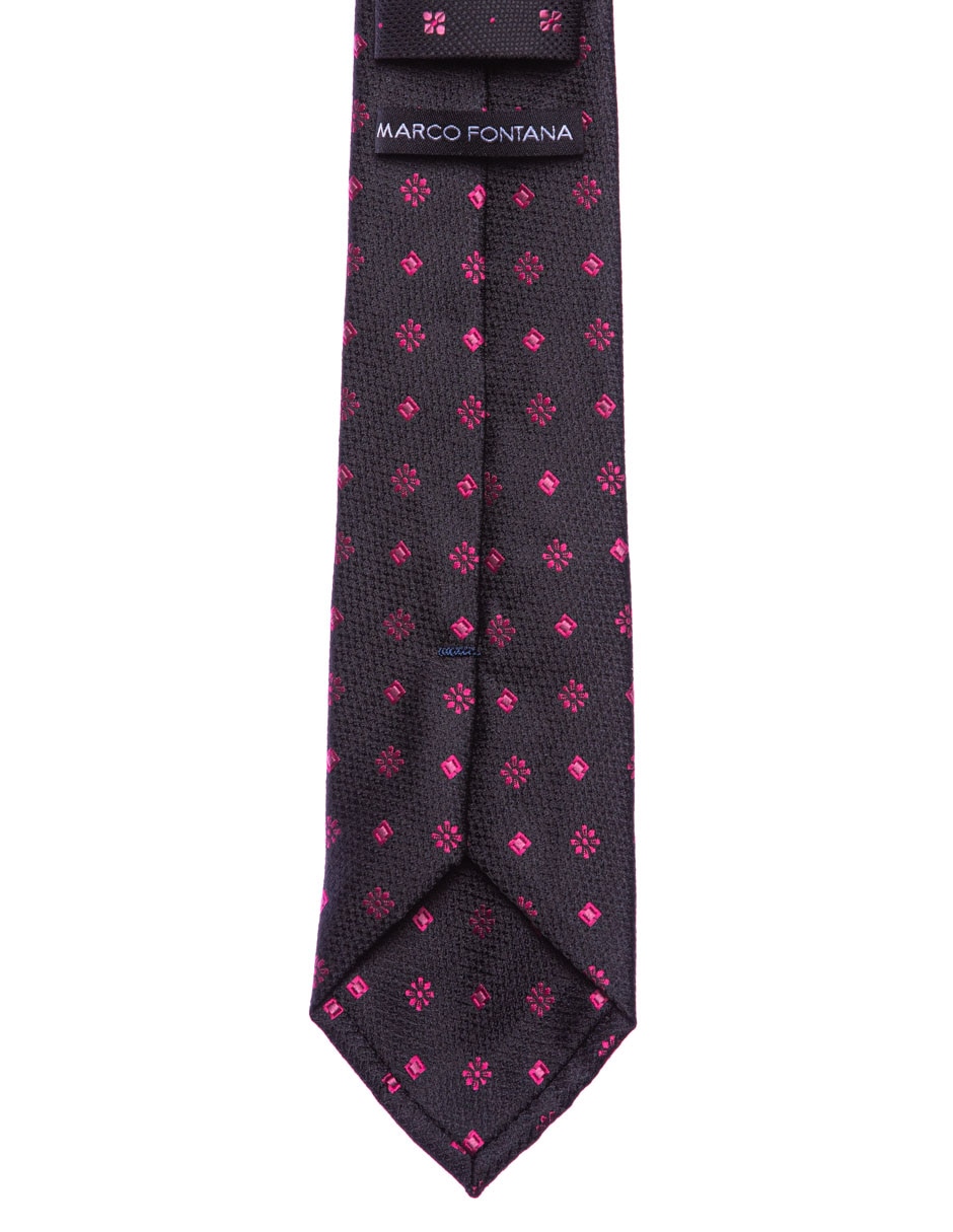 Corbata regular estampado floral para hombre 2