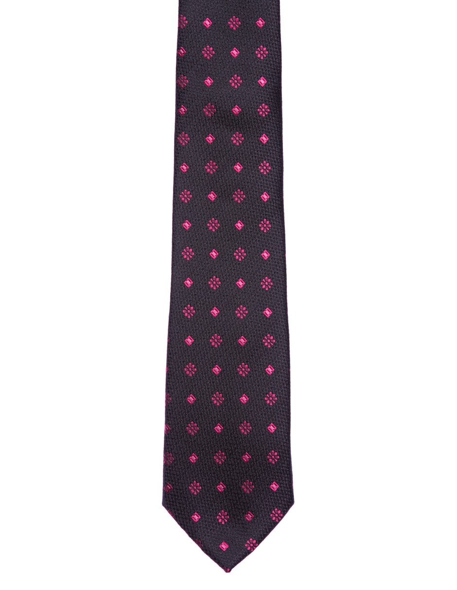 Corbata regular estampado floral para hombre 3