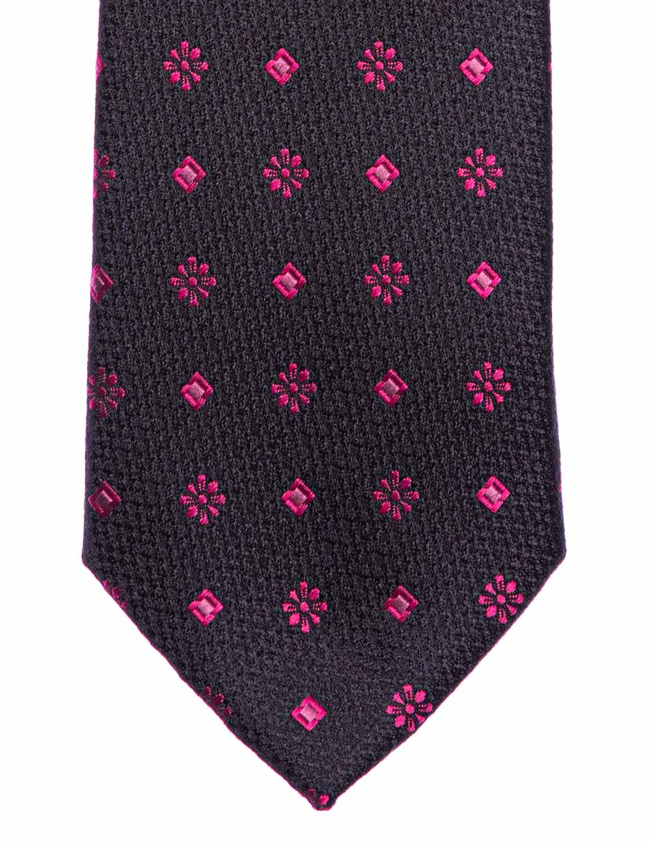 Corbata regular estampado floral para hombre 1