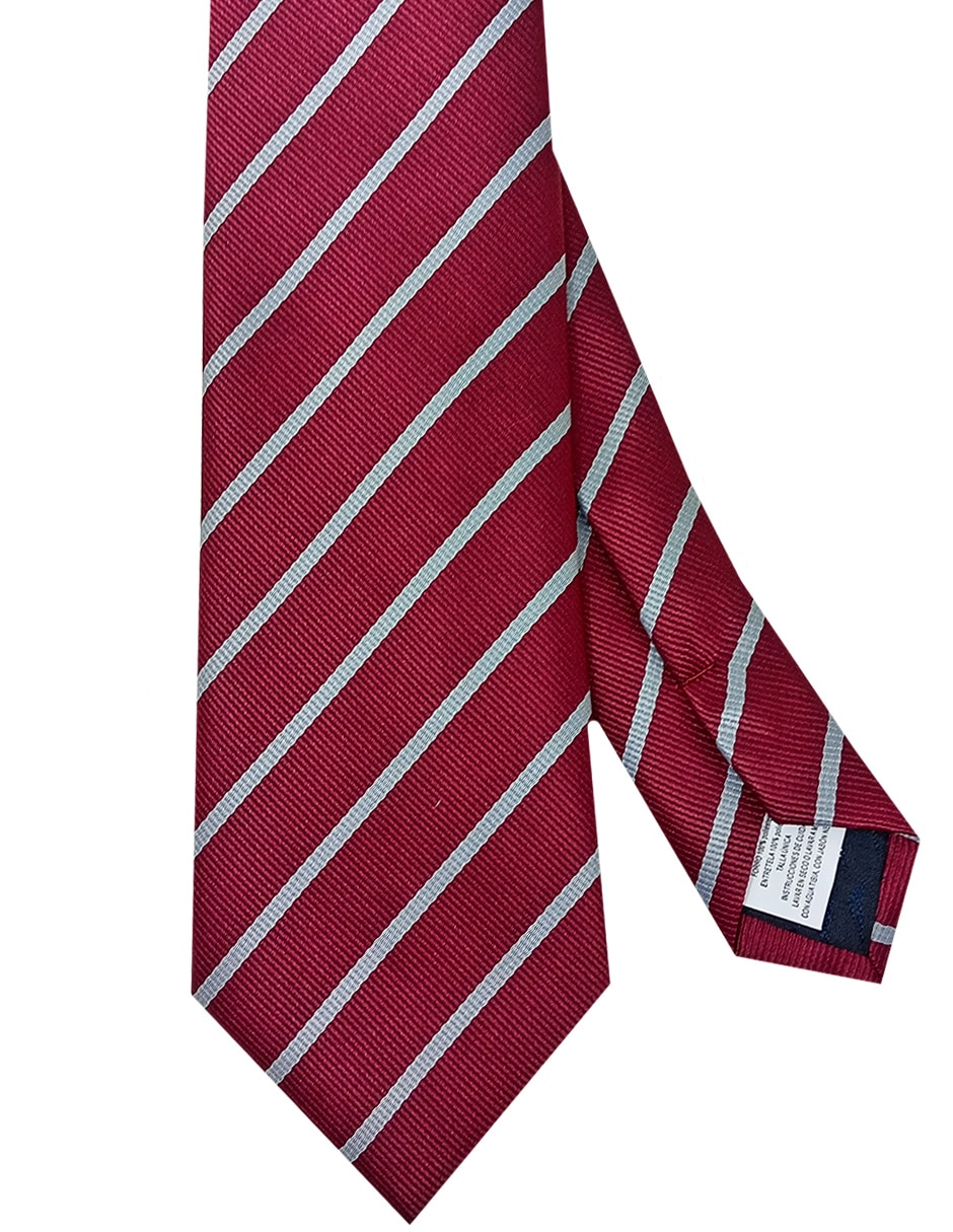 Corbata regular estampado a rayas para hombre