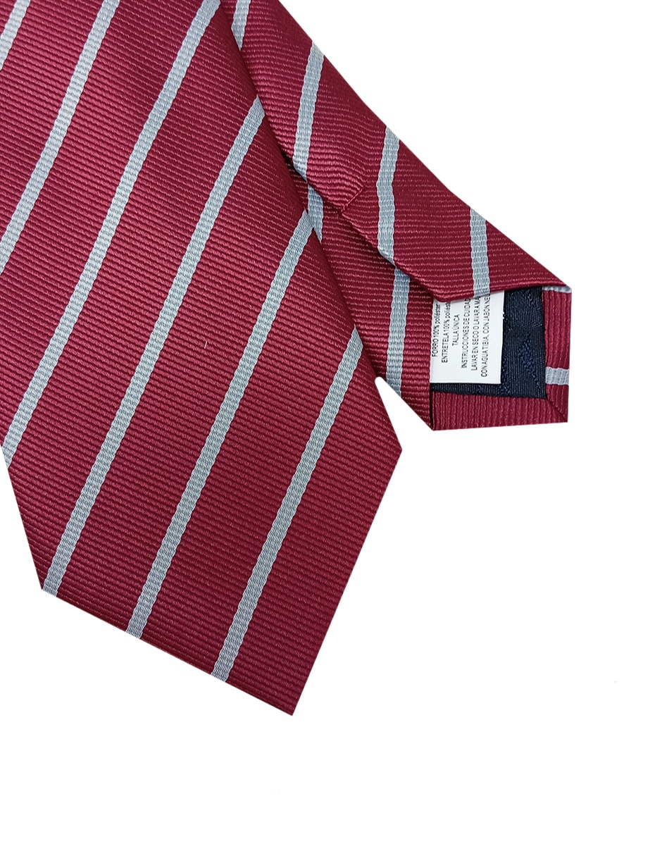 Corbata regular estampado a rayas para hombre 3
