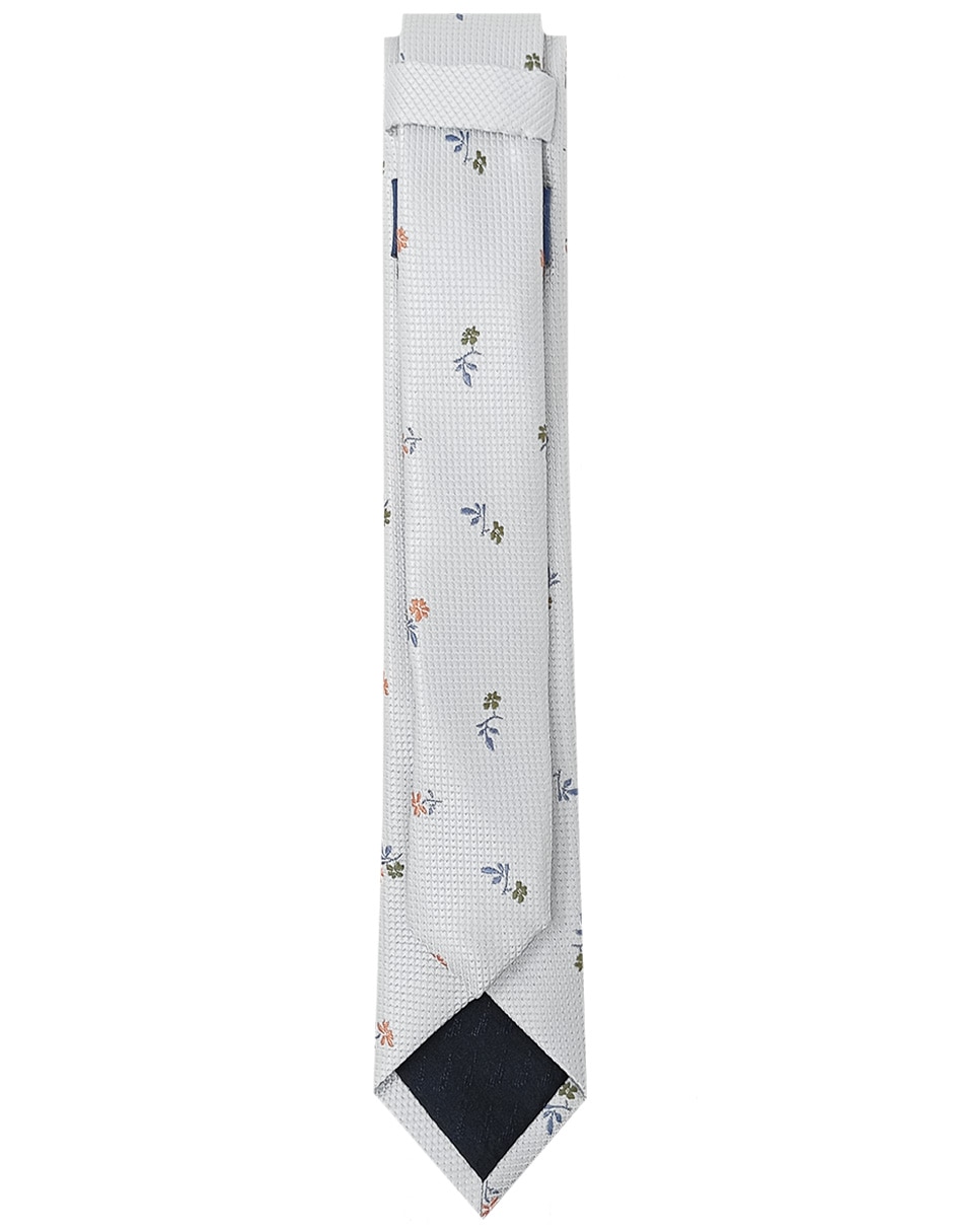 Corbata slim estampado floral para hombre