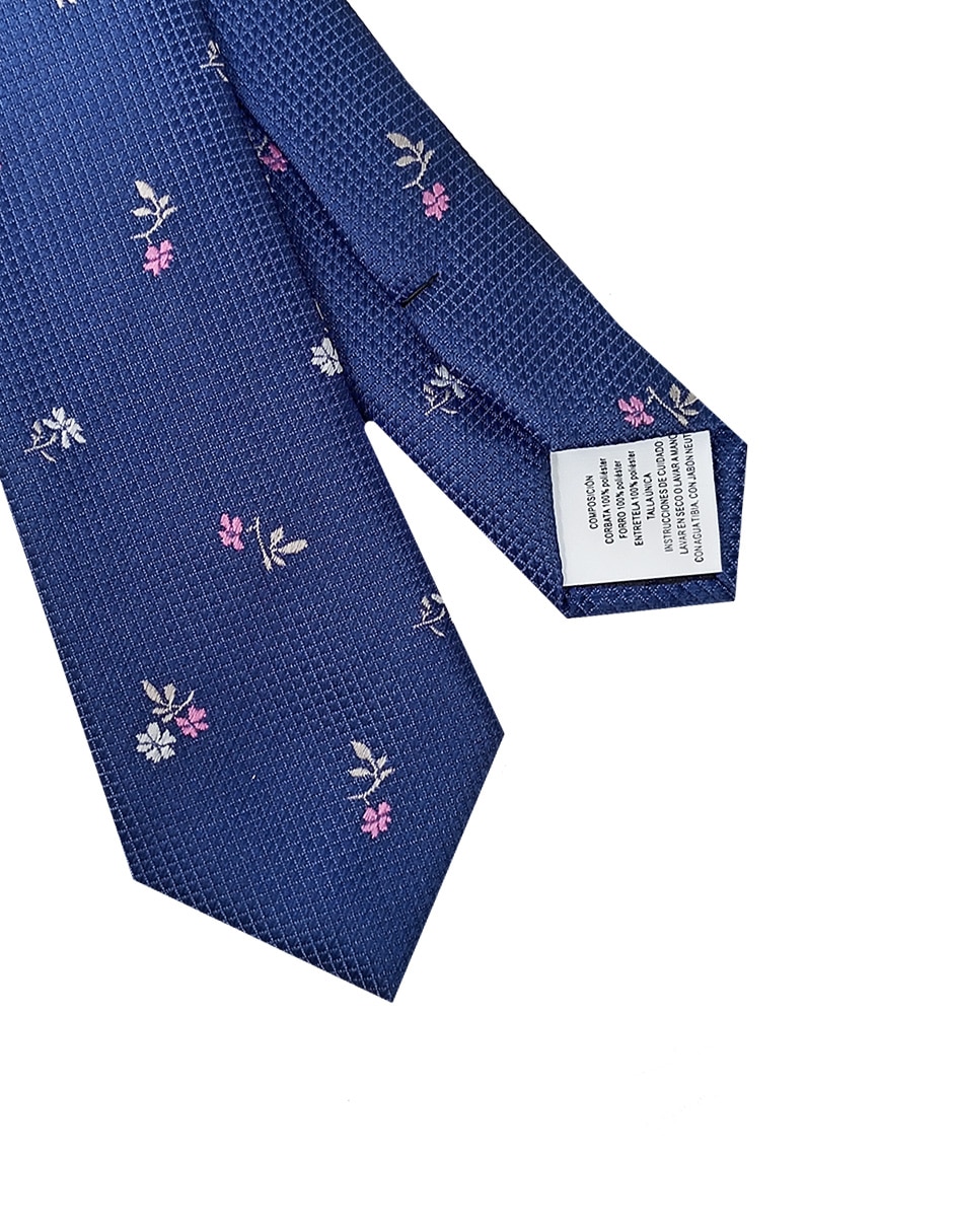 Corbata slim estampado floral para hombre