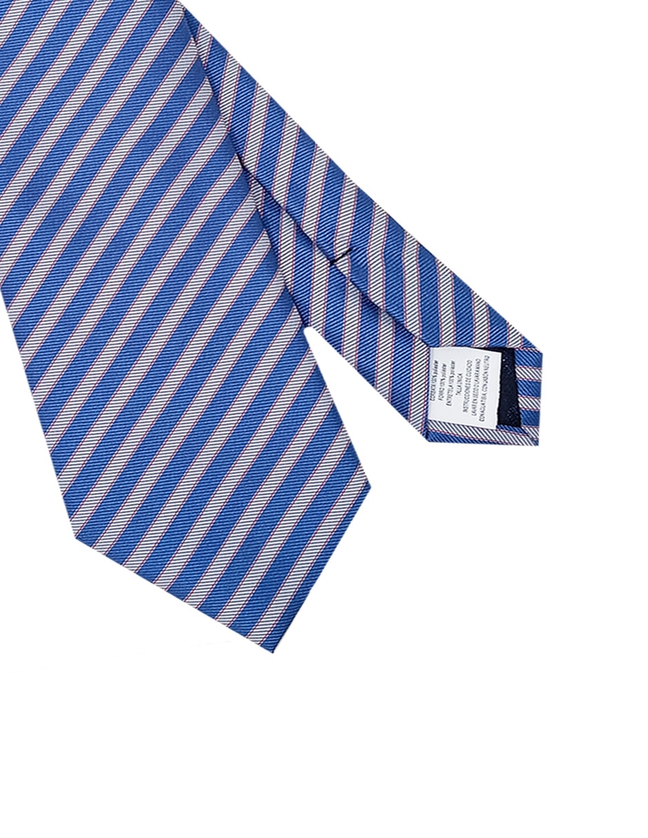Corbata regular estampado a rayas para hombre