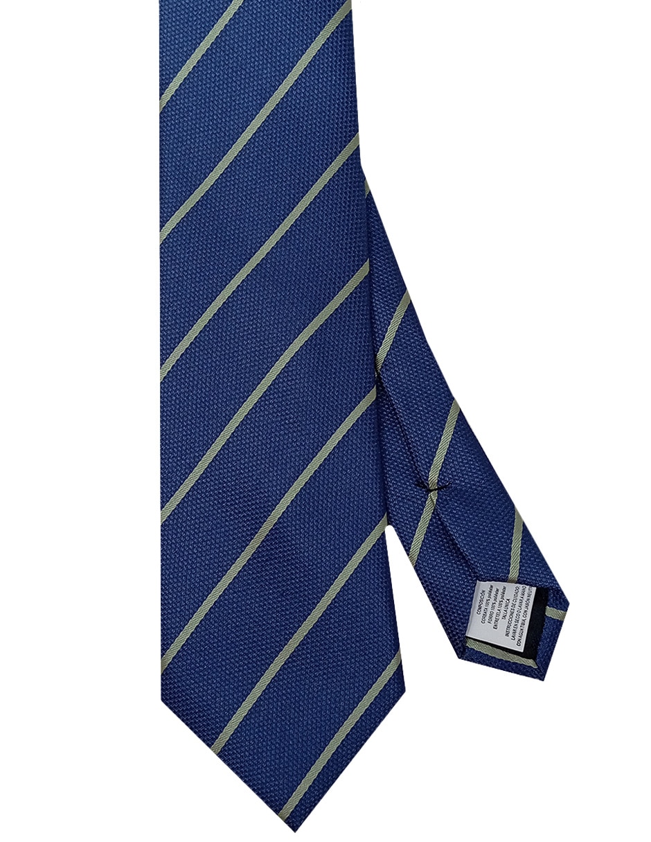 Corbata regular estampado a rayas para hombre