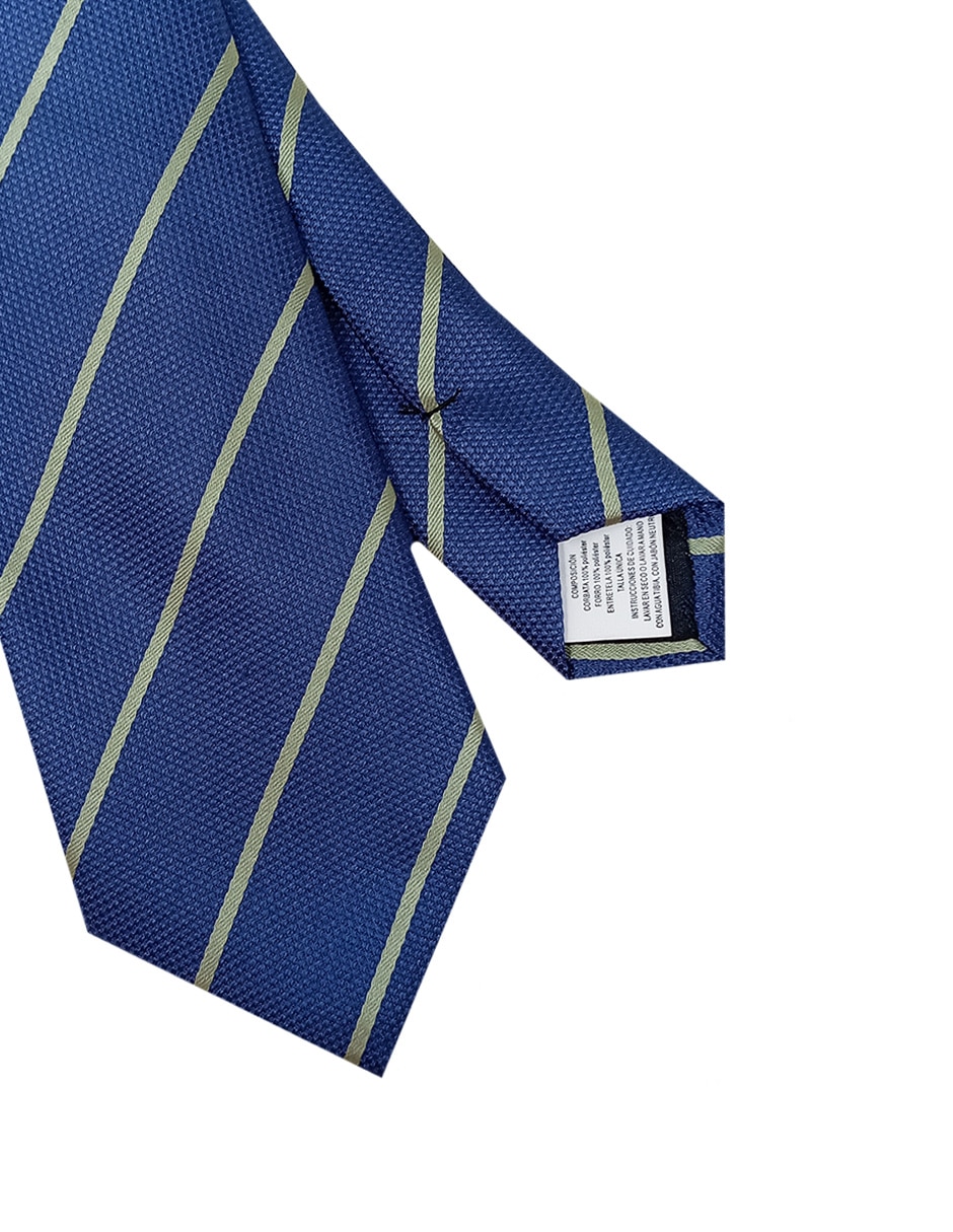 Corbata regular estampado a rayas para hombre