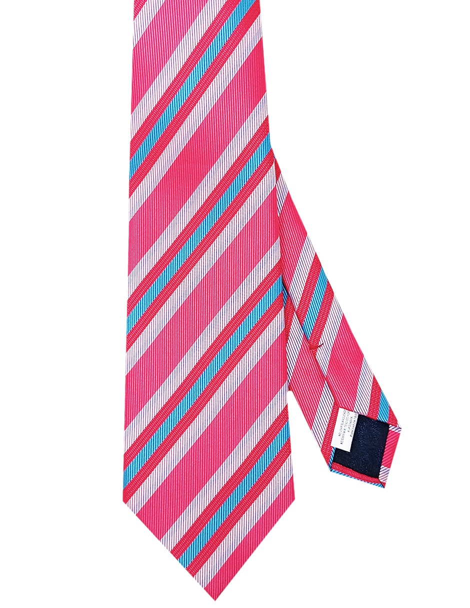 Corbata regular estampado a rayas para hombre