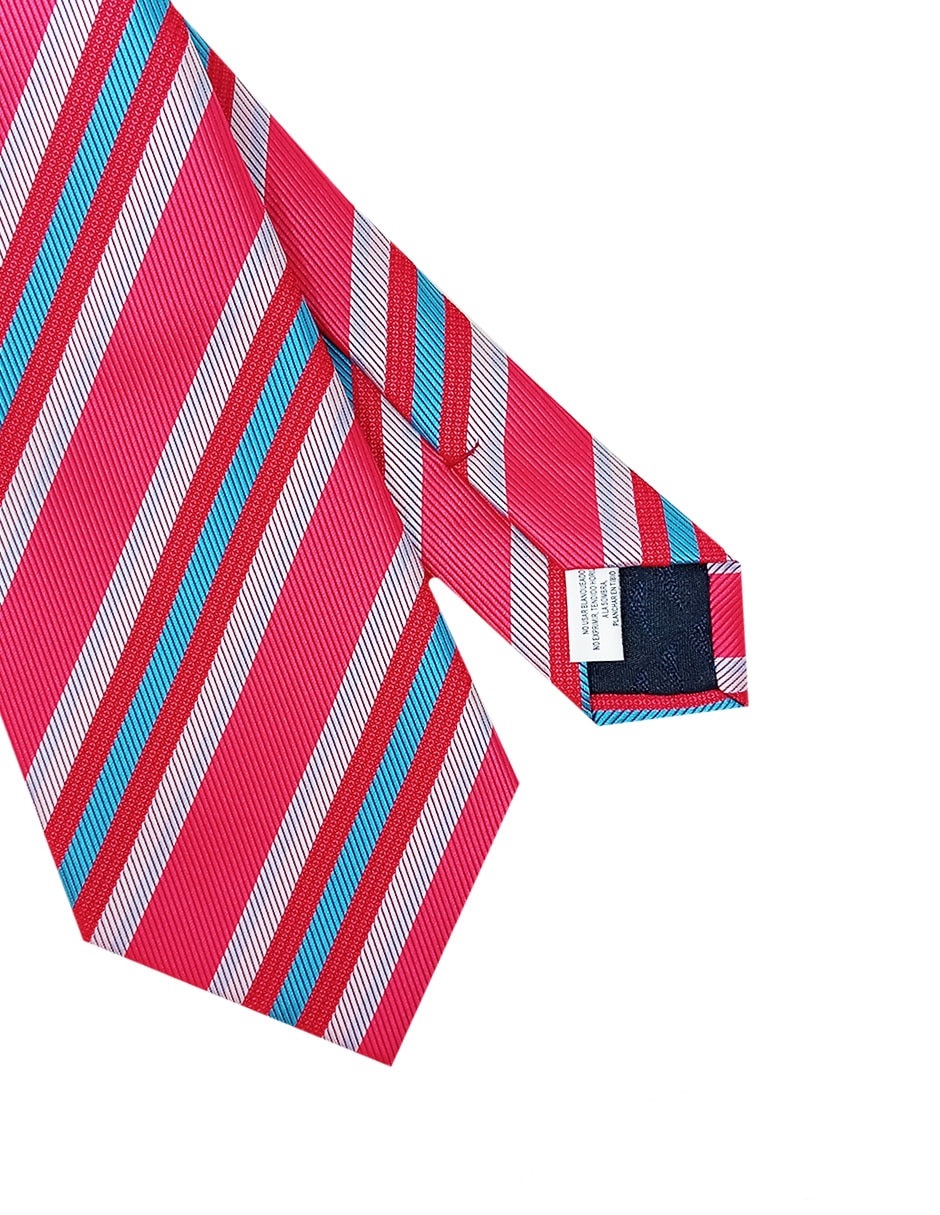Corbata regular estampado a rayas para hombre