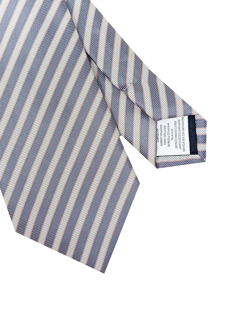 Corbata regular estampado a rayas para hombre