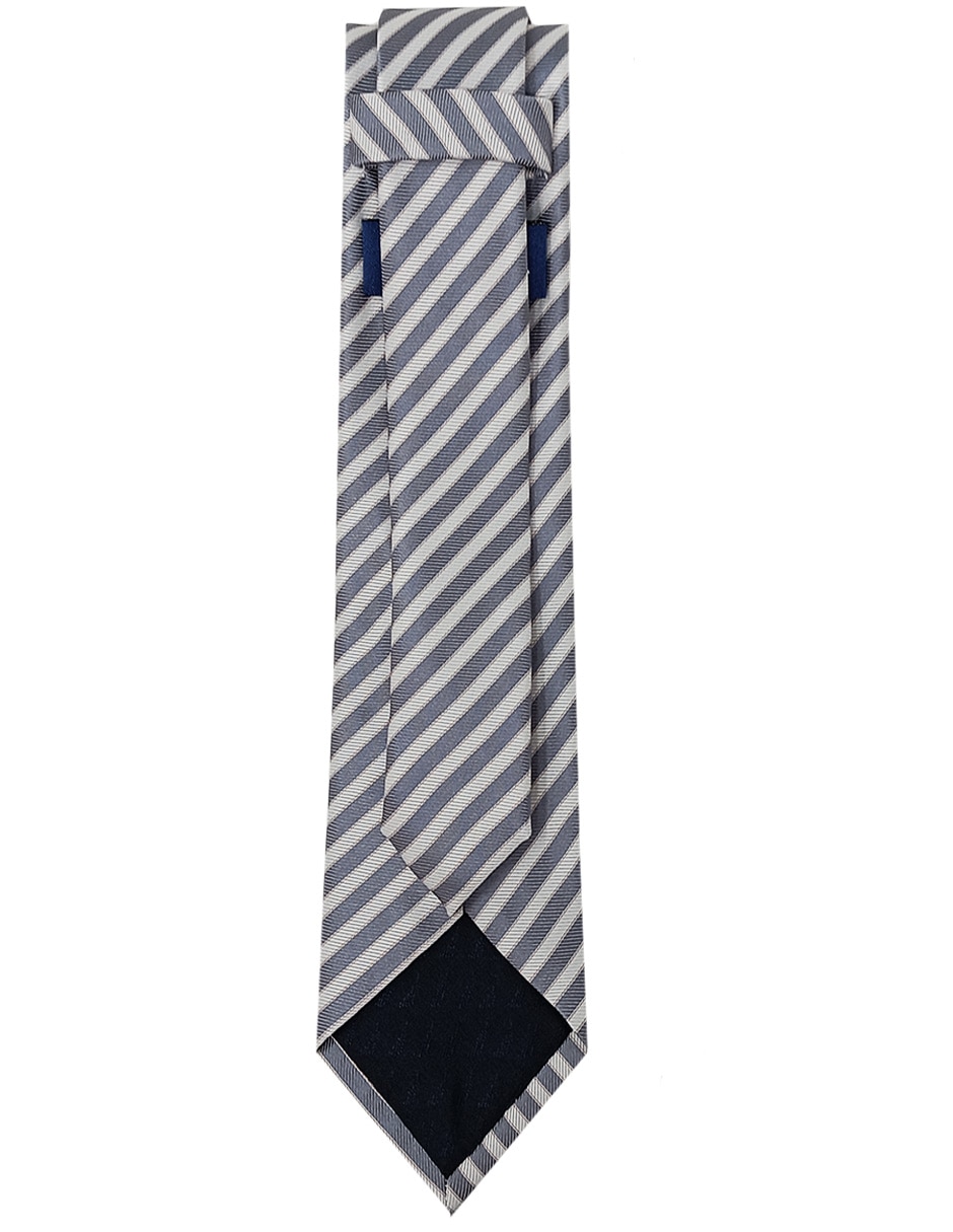 Corbata regular estampado a rayas para hombre