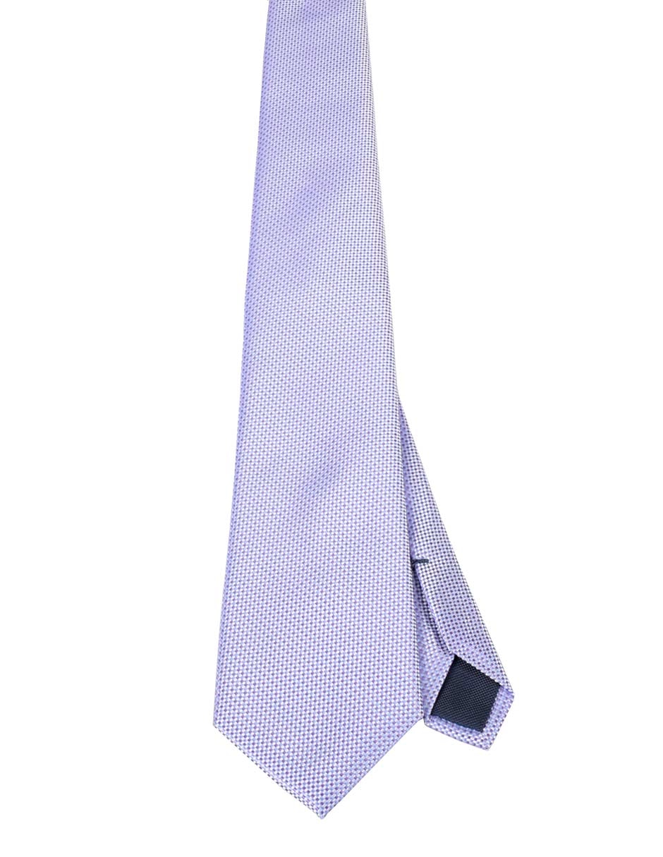 Corbata regular de seda estampado para hombre