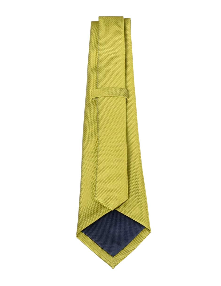 Corbata regular de seda estampado a rayas para hombre 3