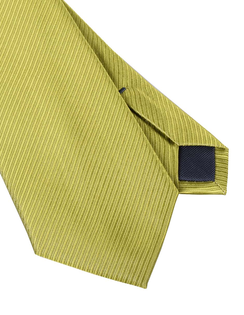 Corbata regular de seda estampado a rayas para hombre 2