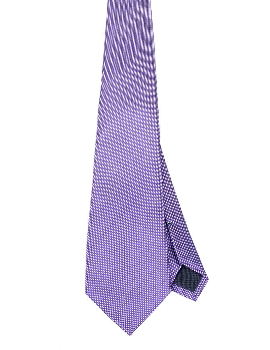 Corbata regular de seda estampado para hombre