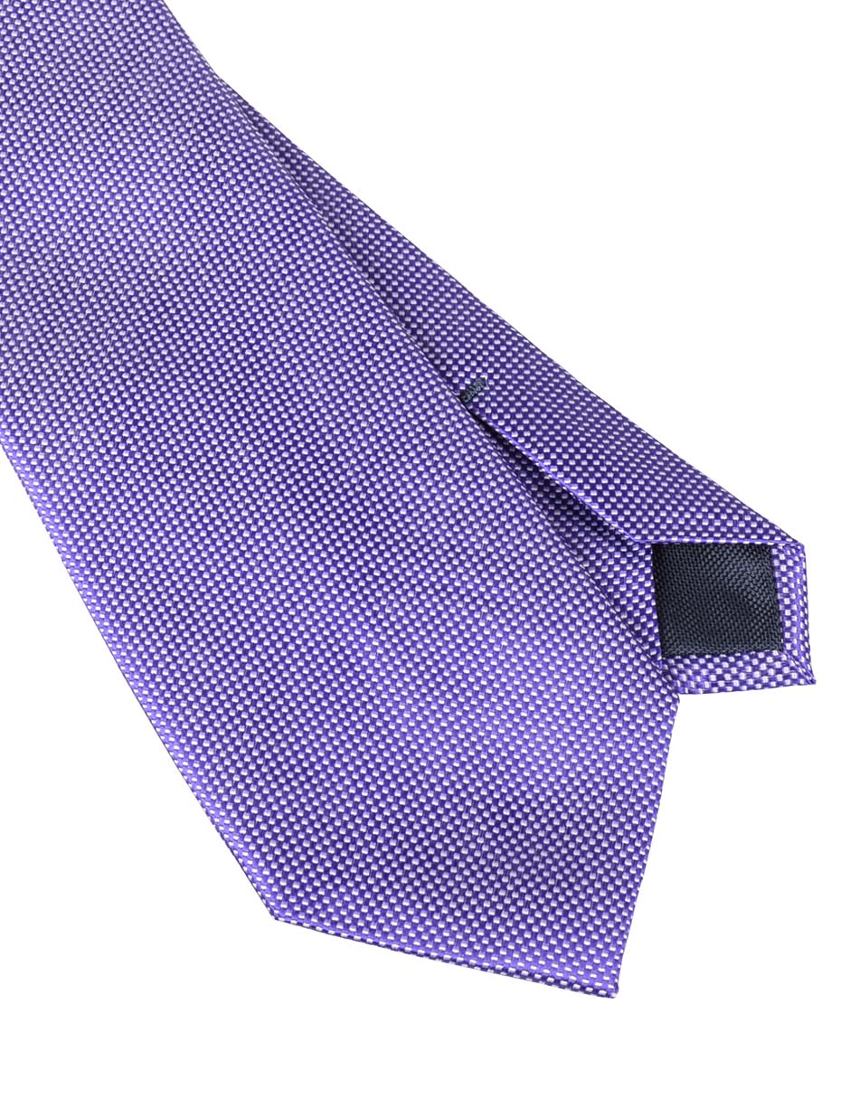 Corbata regular de seda estampado para hombre 2
