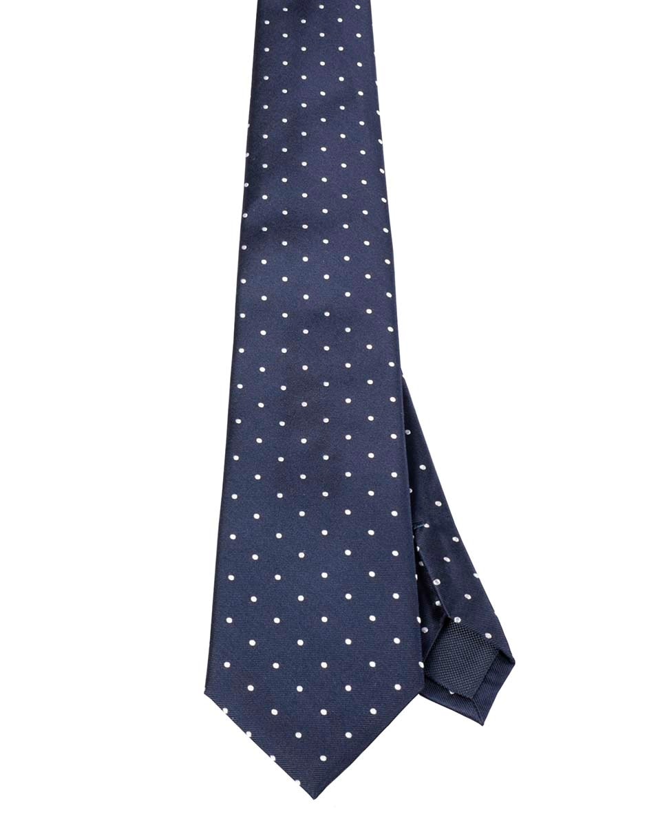 Corbata regular de seda estampado lunares para hombre Corbata regular de seda estampado lunares para hombre