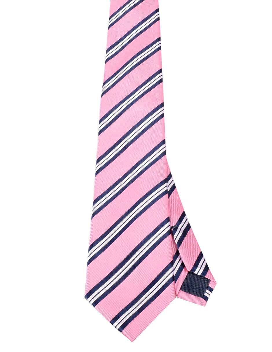Corbata regular de seda estampado a rayas para hombre Corbata regular de seda estampado a rayas para hombre