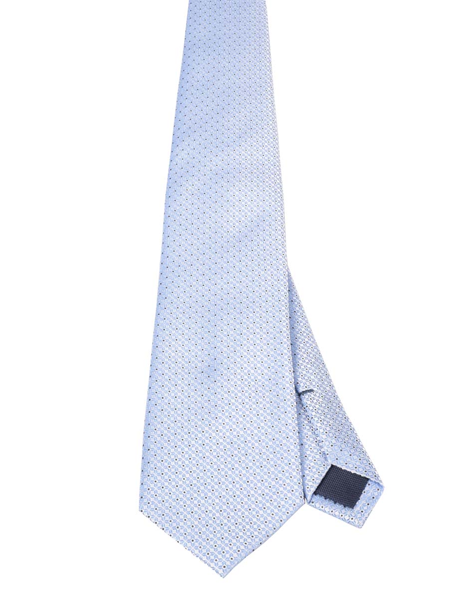 Corbata regular de seda estampado para hombre