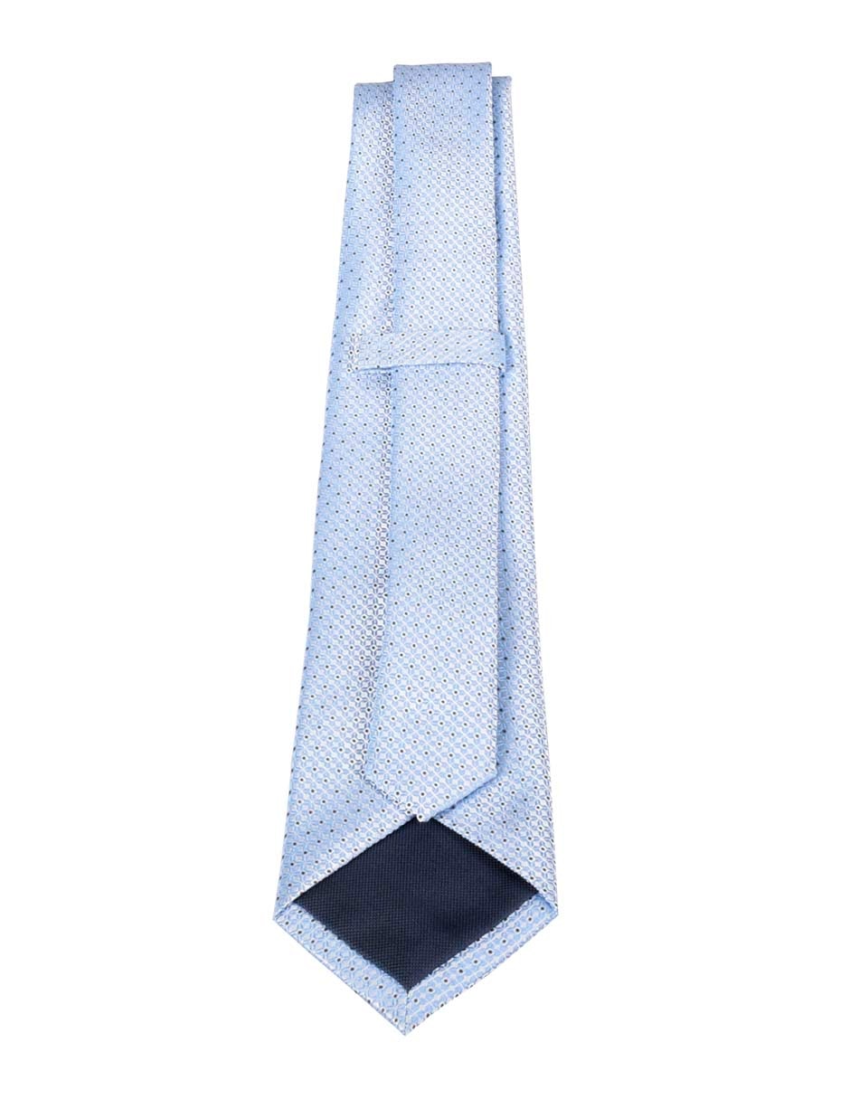 Corbata regular de seda estampado para hombre 3