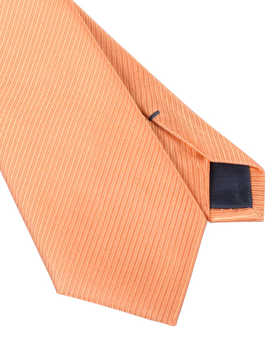 Corbata regular de seda estampado a rayas para hombre 2