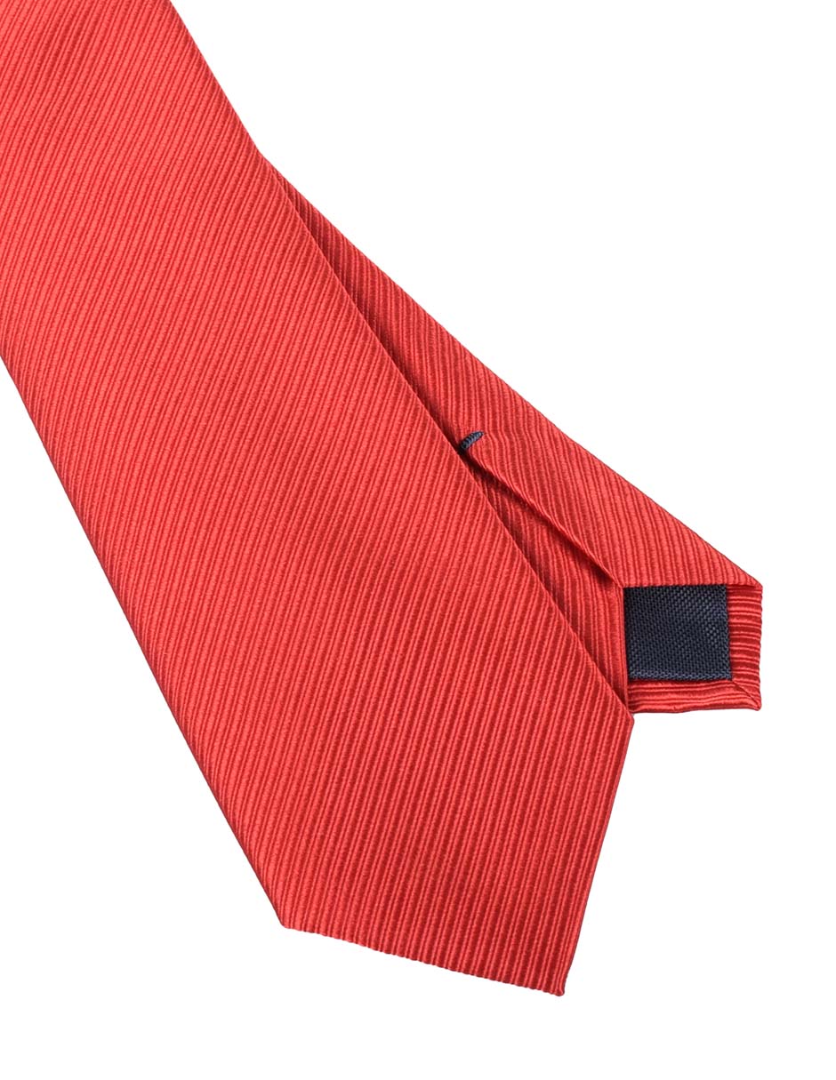 Corbata regular de seda estampado a rayas para hombre 2