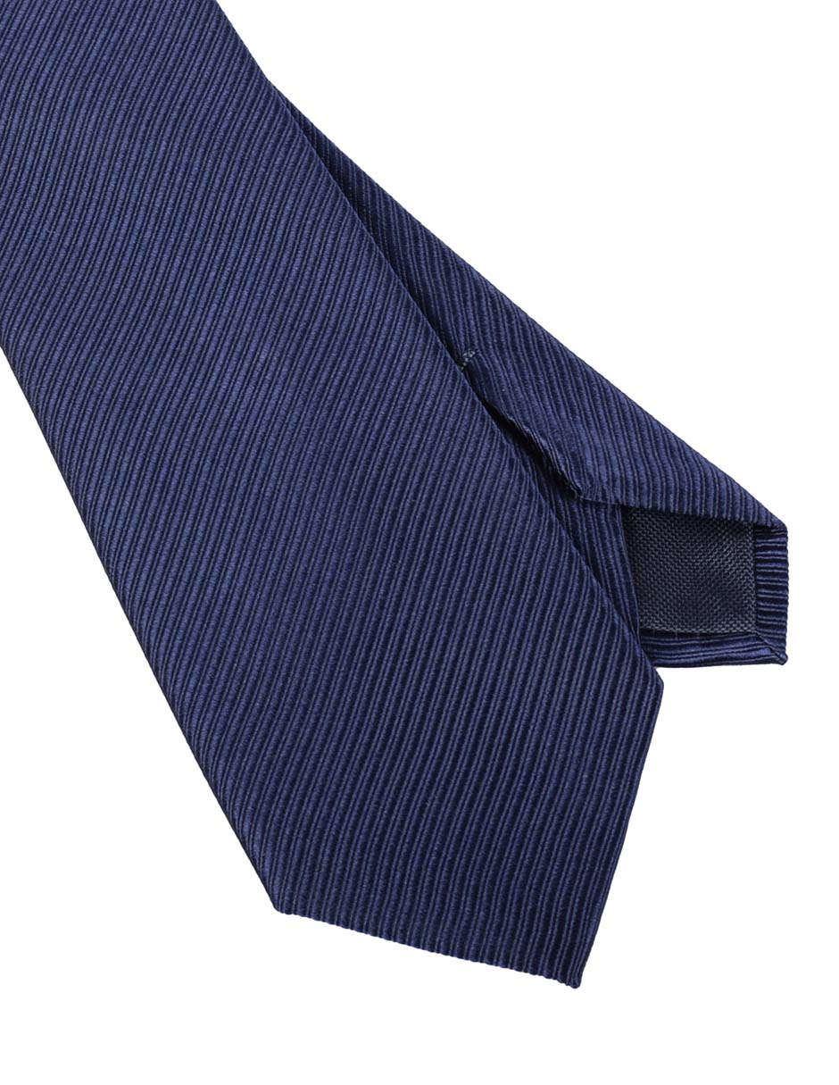 Corbata regular de seda estampado a rayas para hombre 2