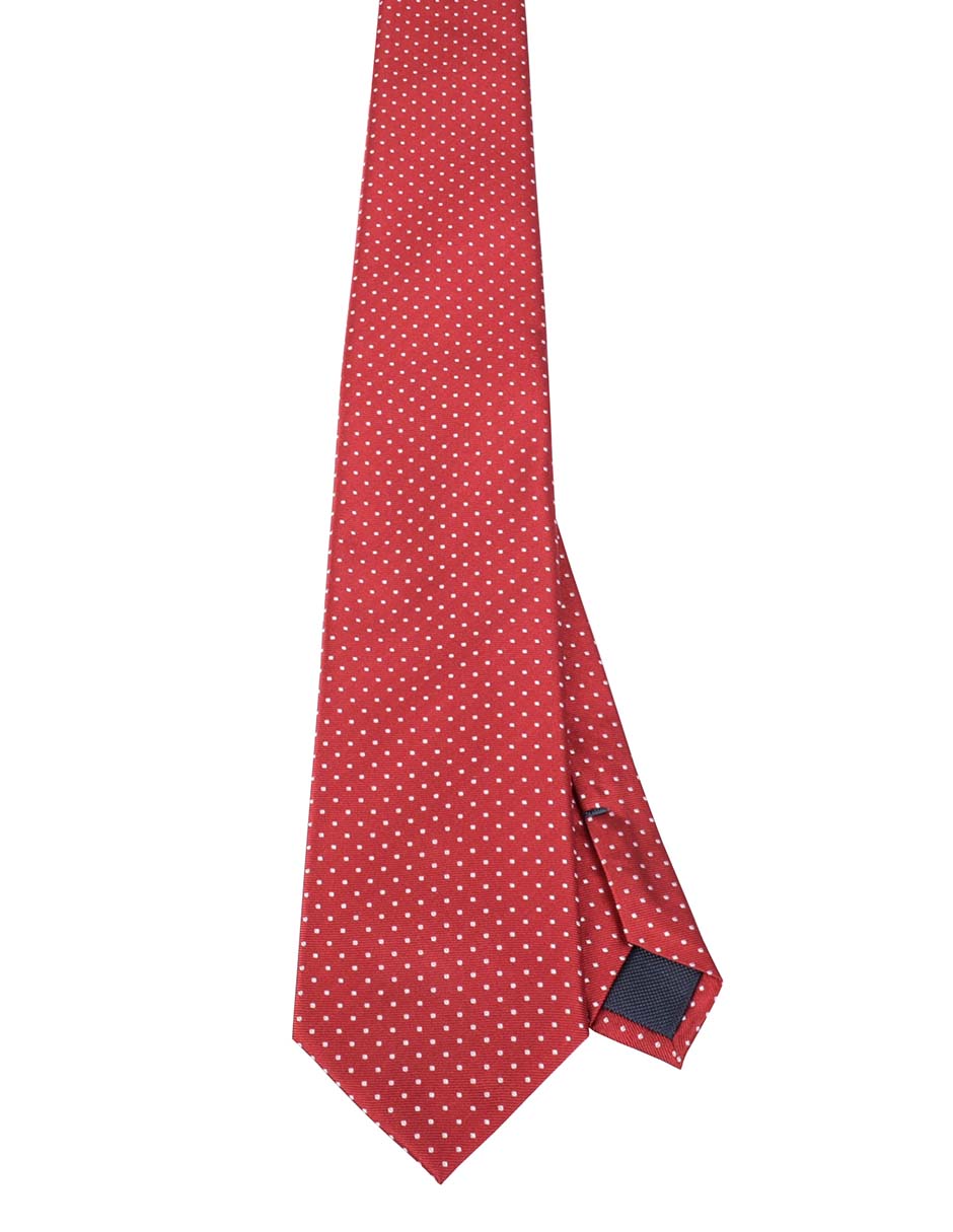 Corbata regular de seda estampado lunares para hombre Corbata regular de seda estampado lunares para hombre