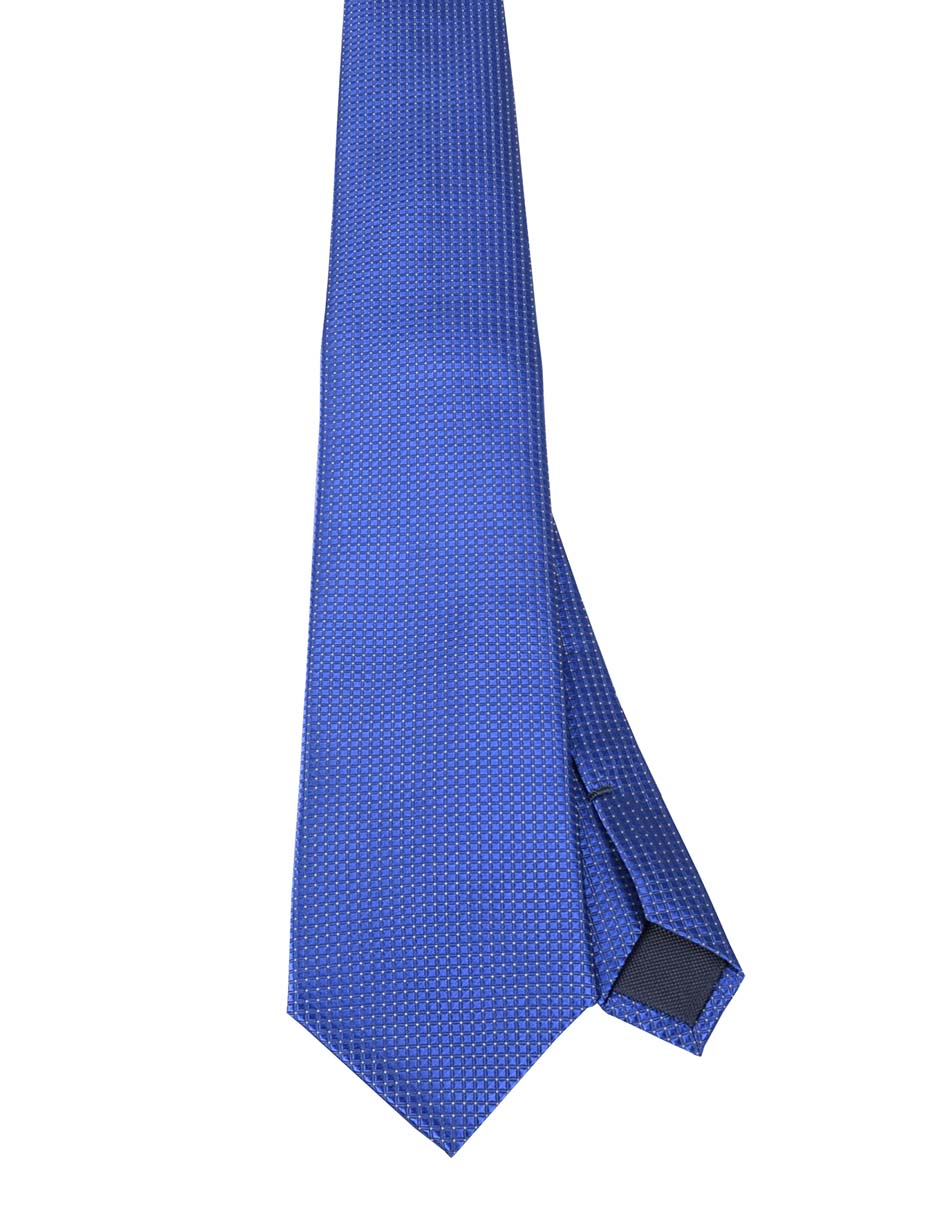 Corbata regular de seda estampado a cuadros para hombre