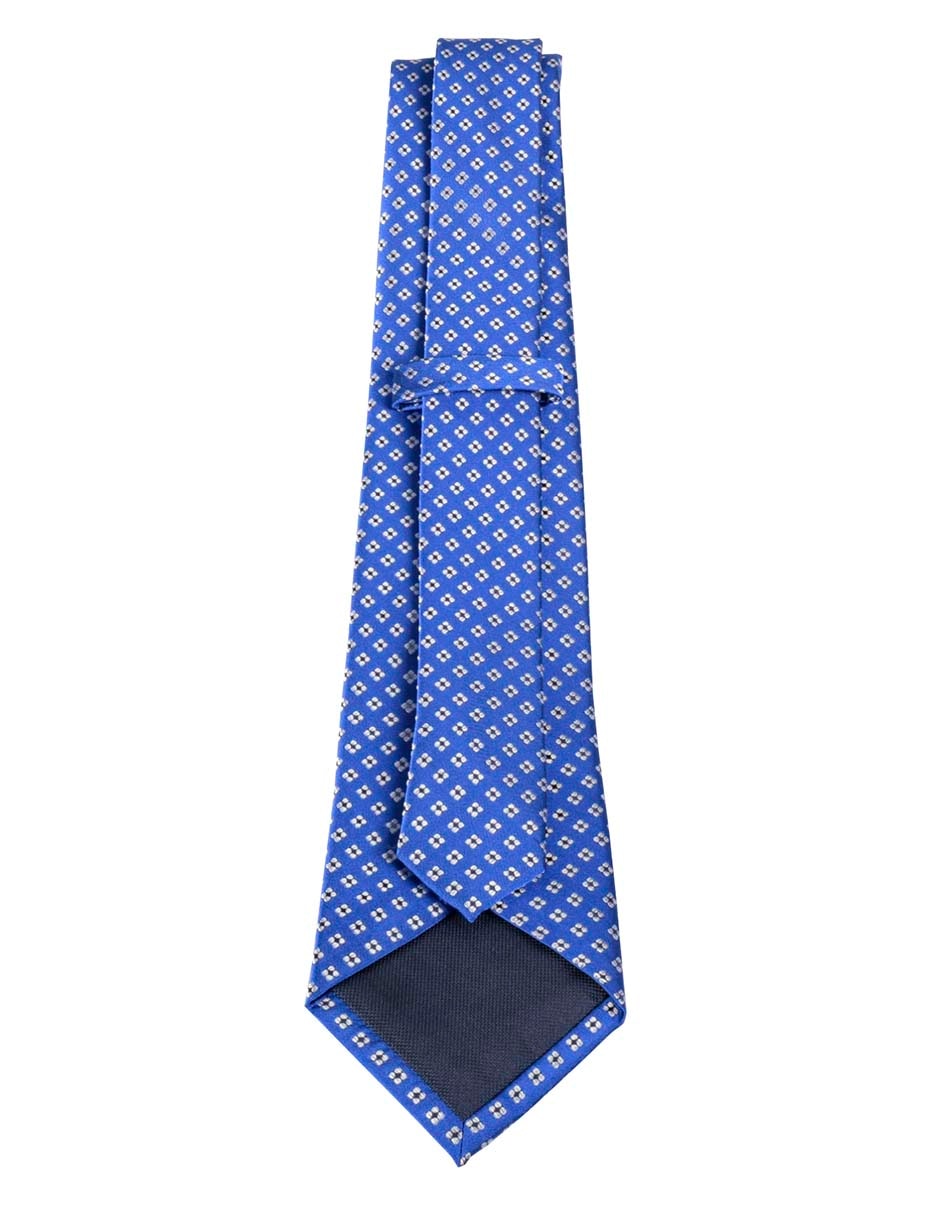 Corbata regular de seda estampado a cuadros para hombre 3