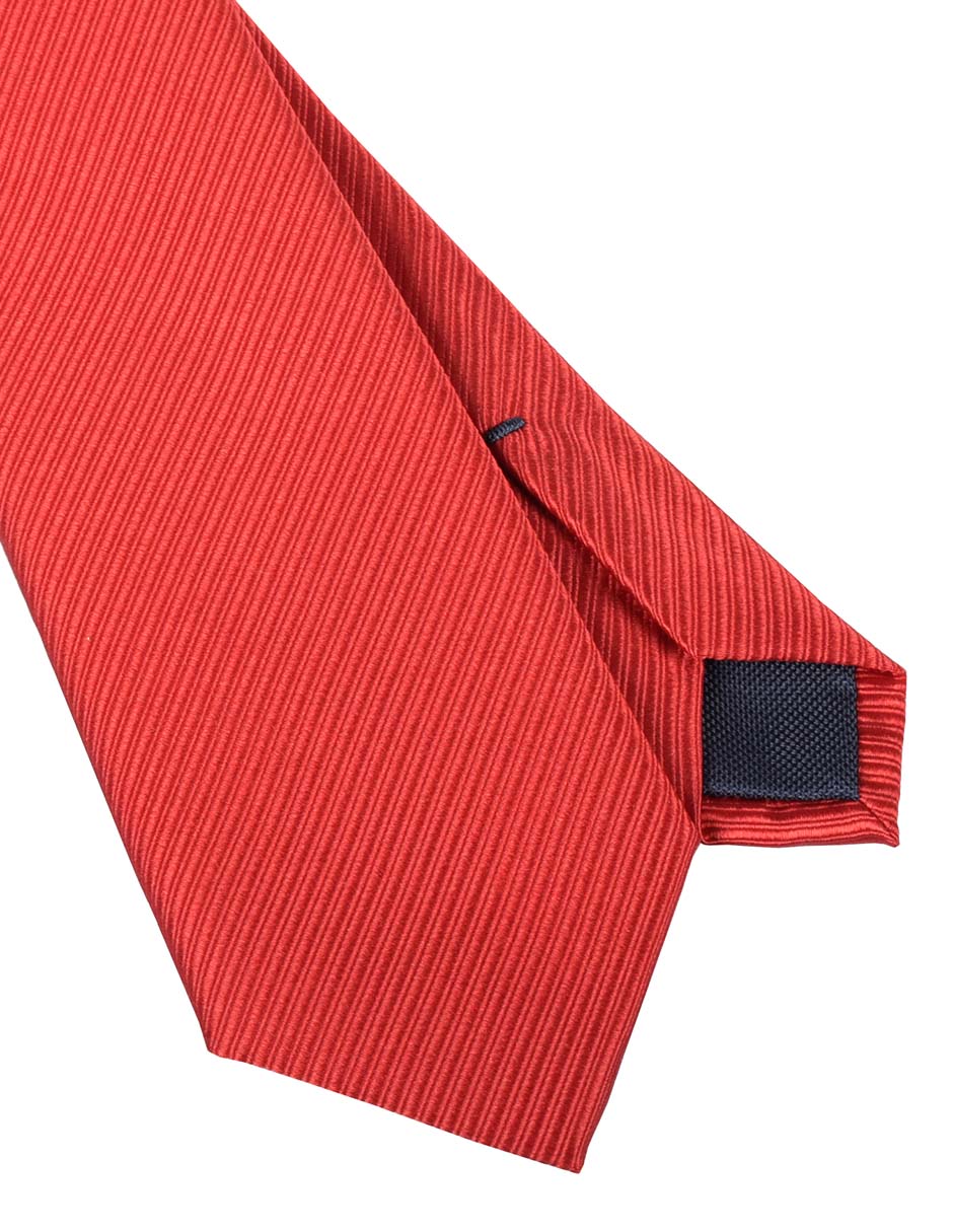 Corbata regular de seda estampado a rayas para hombre 2