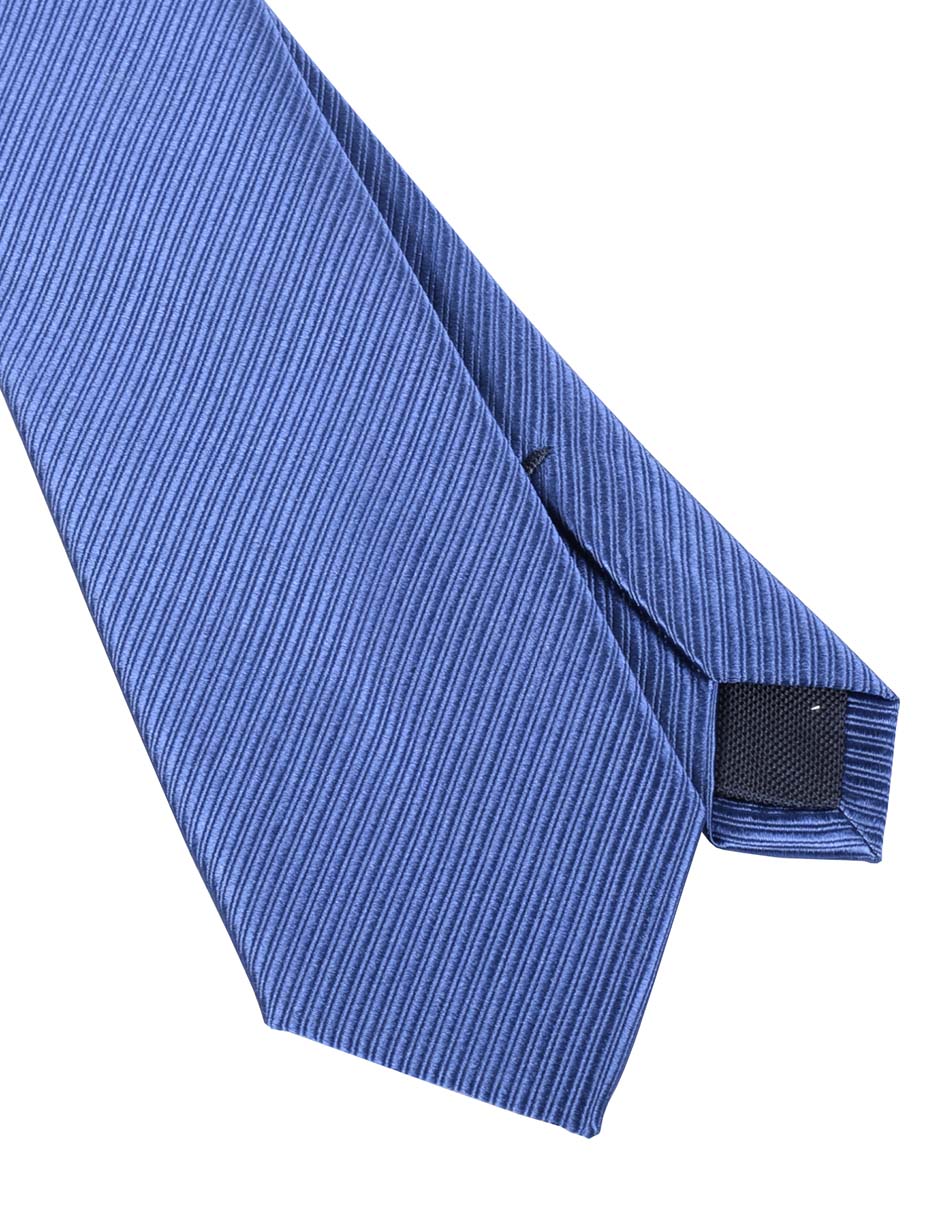 Corbata regular de seda estampado a rayas para hombre 2