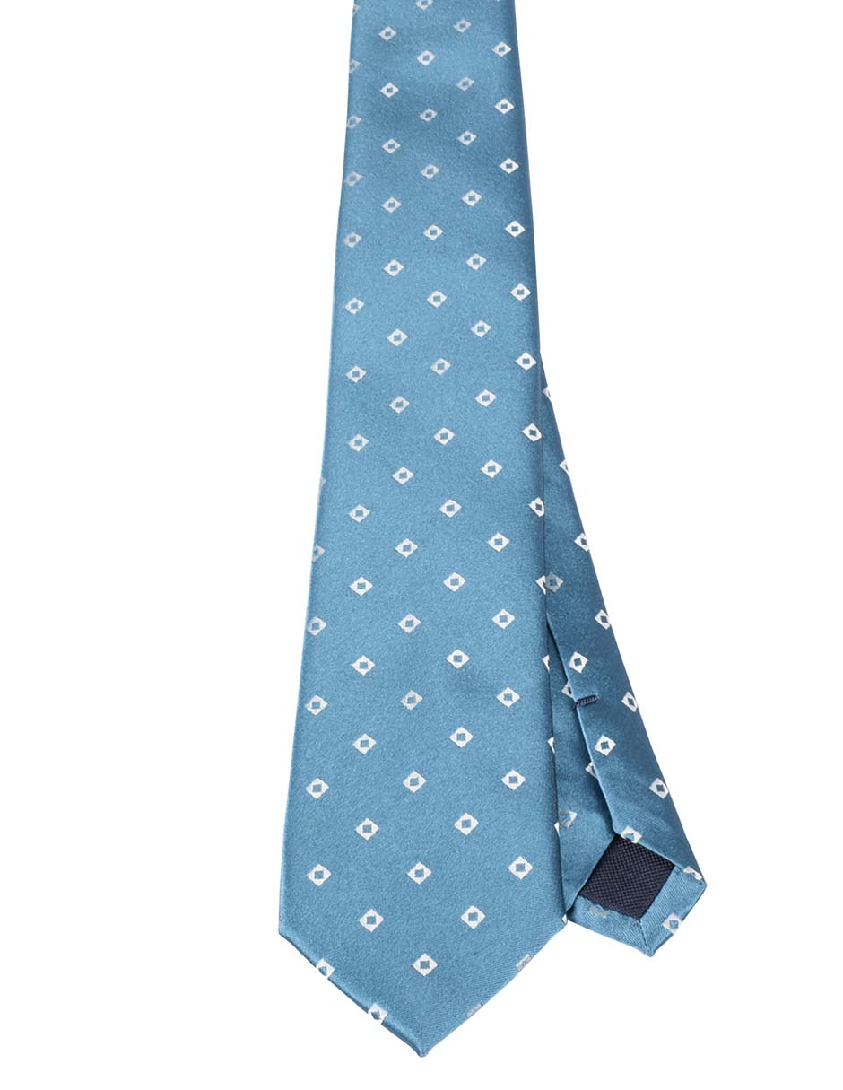 Corbata regular de seda estampado a cuadros para hombre