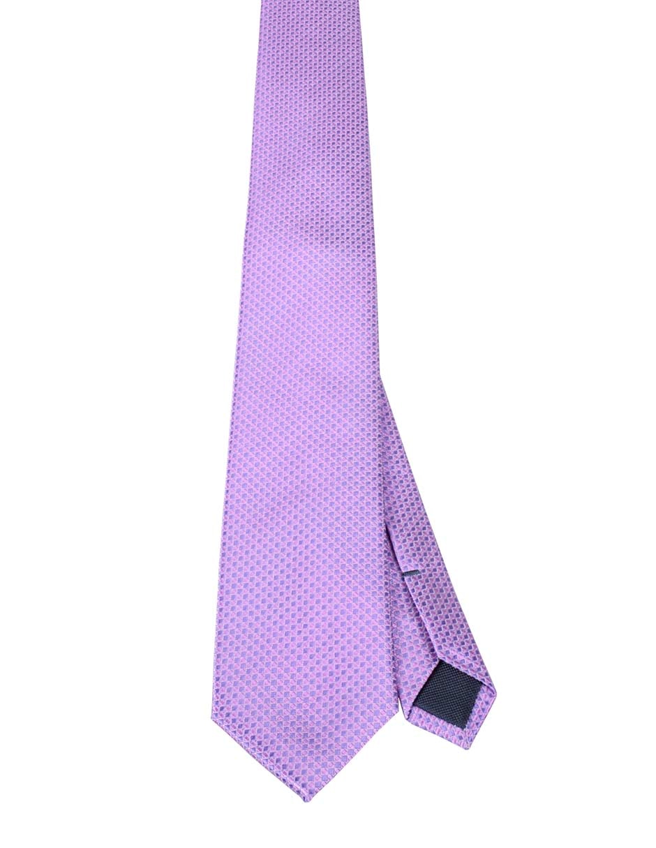 Corbata regular de seda estampado para hombre