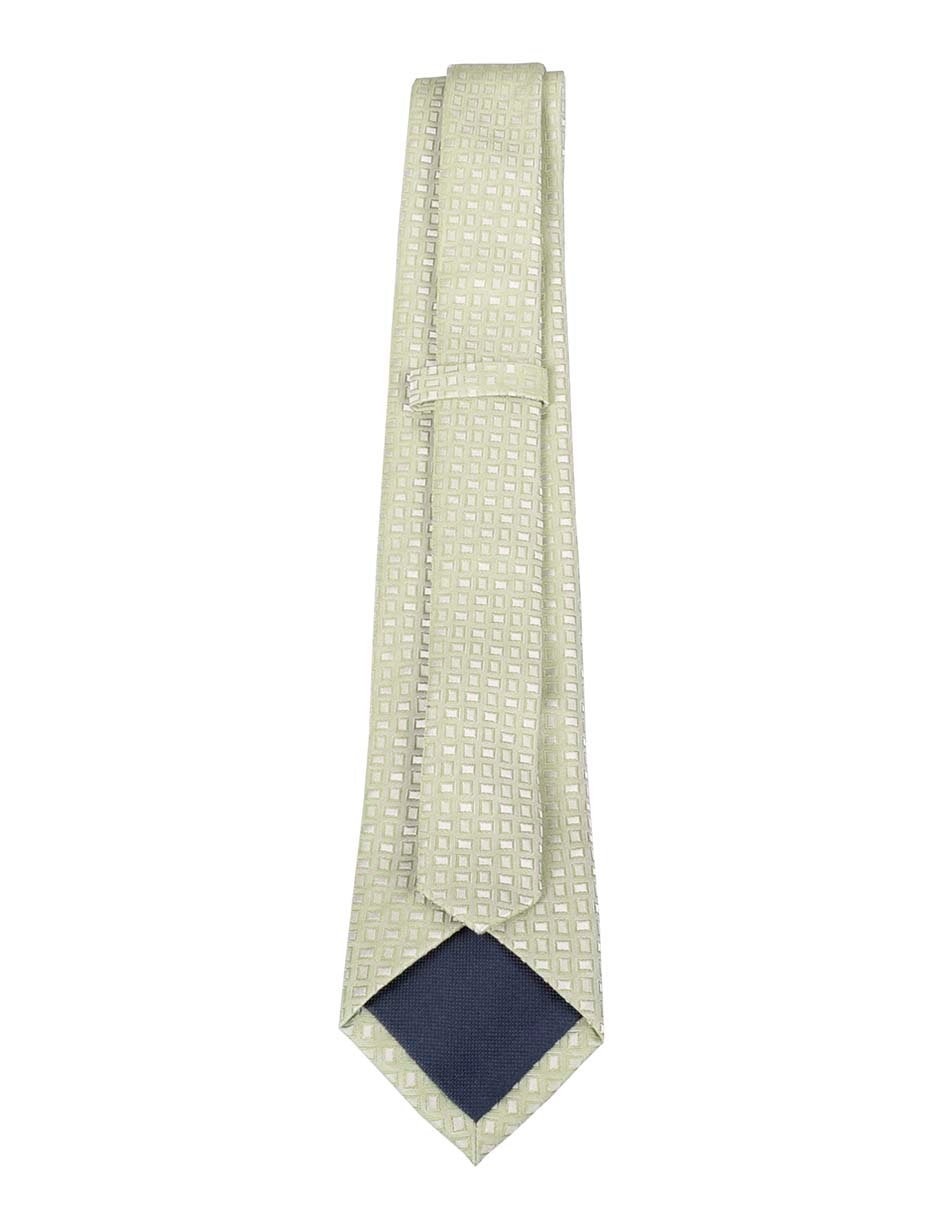 Corbata regular de seda estampado para hombre