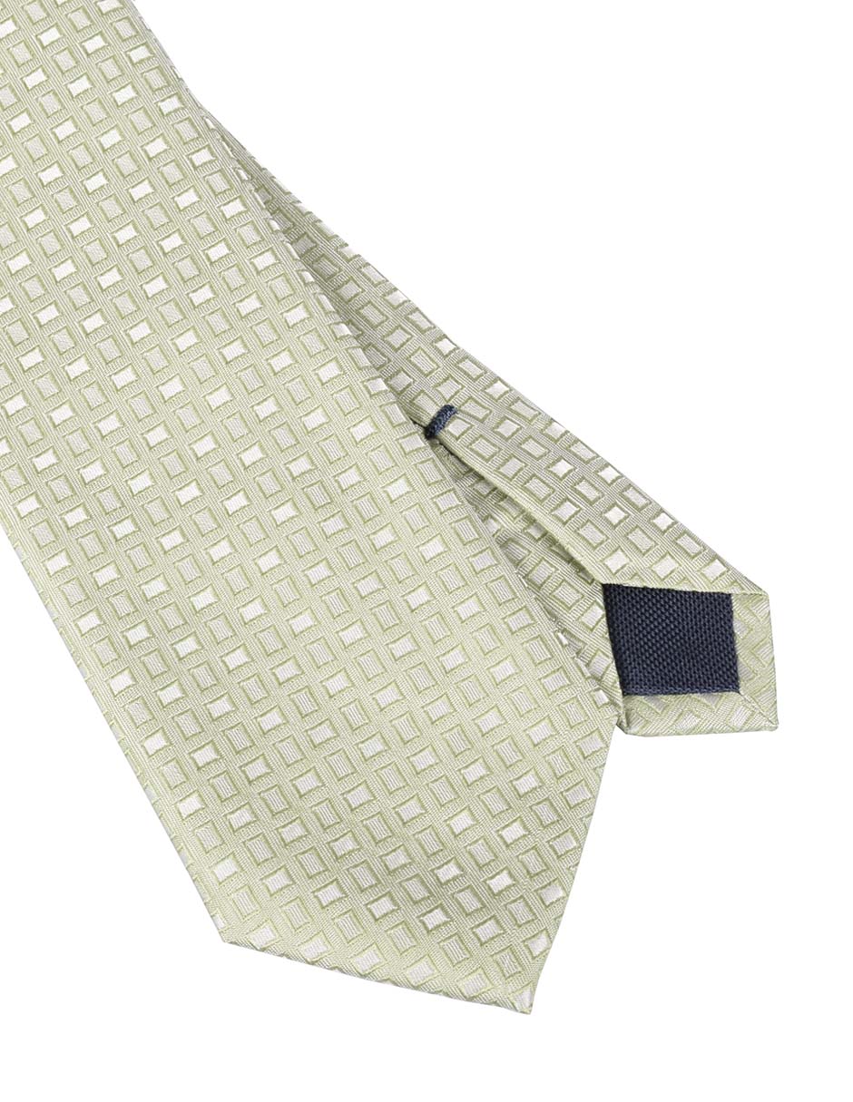 Corbata regular de seda estampado para hombre