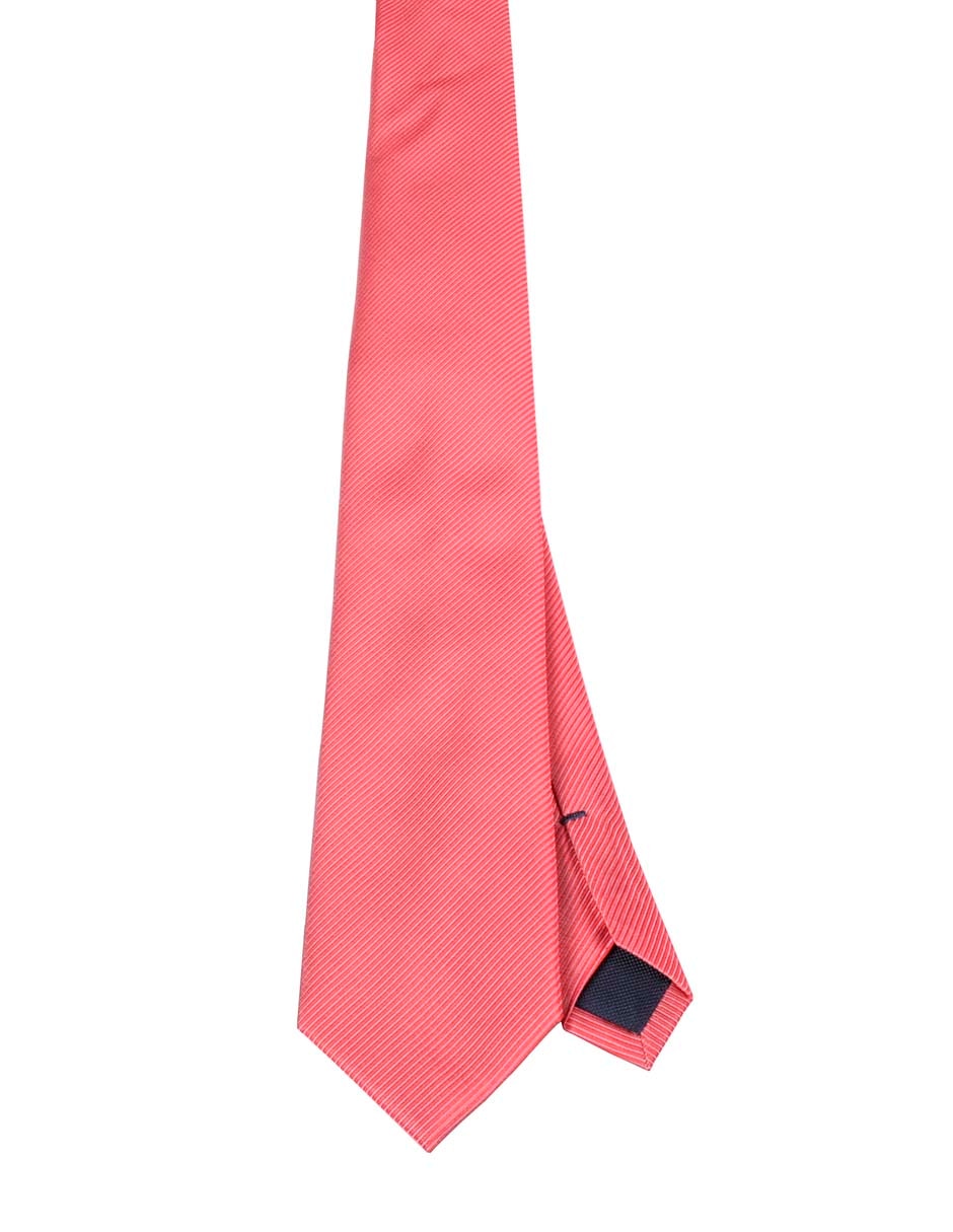 Corbata regular de seda estampado a rayas para hombre