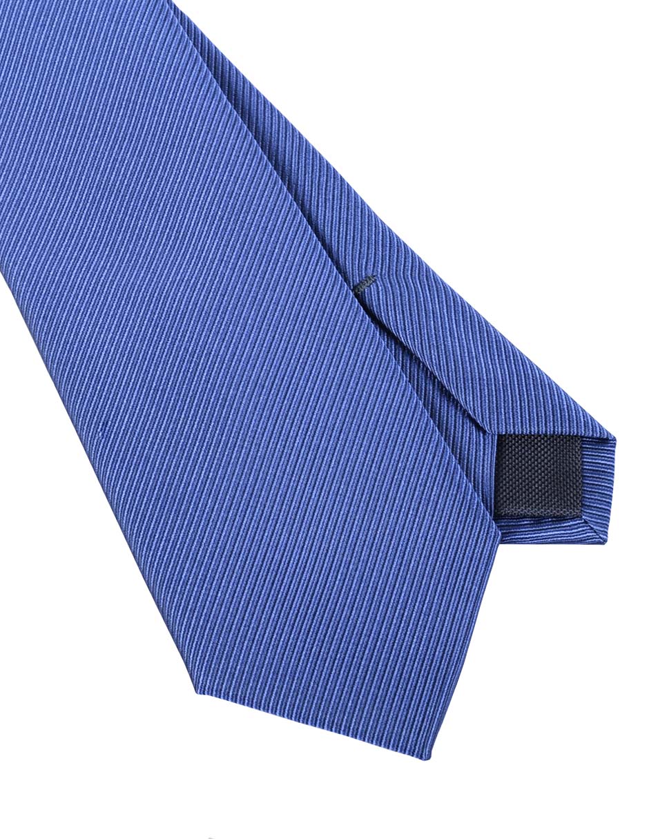 Corbata regular de seda estampado a rayas para hombre 2