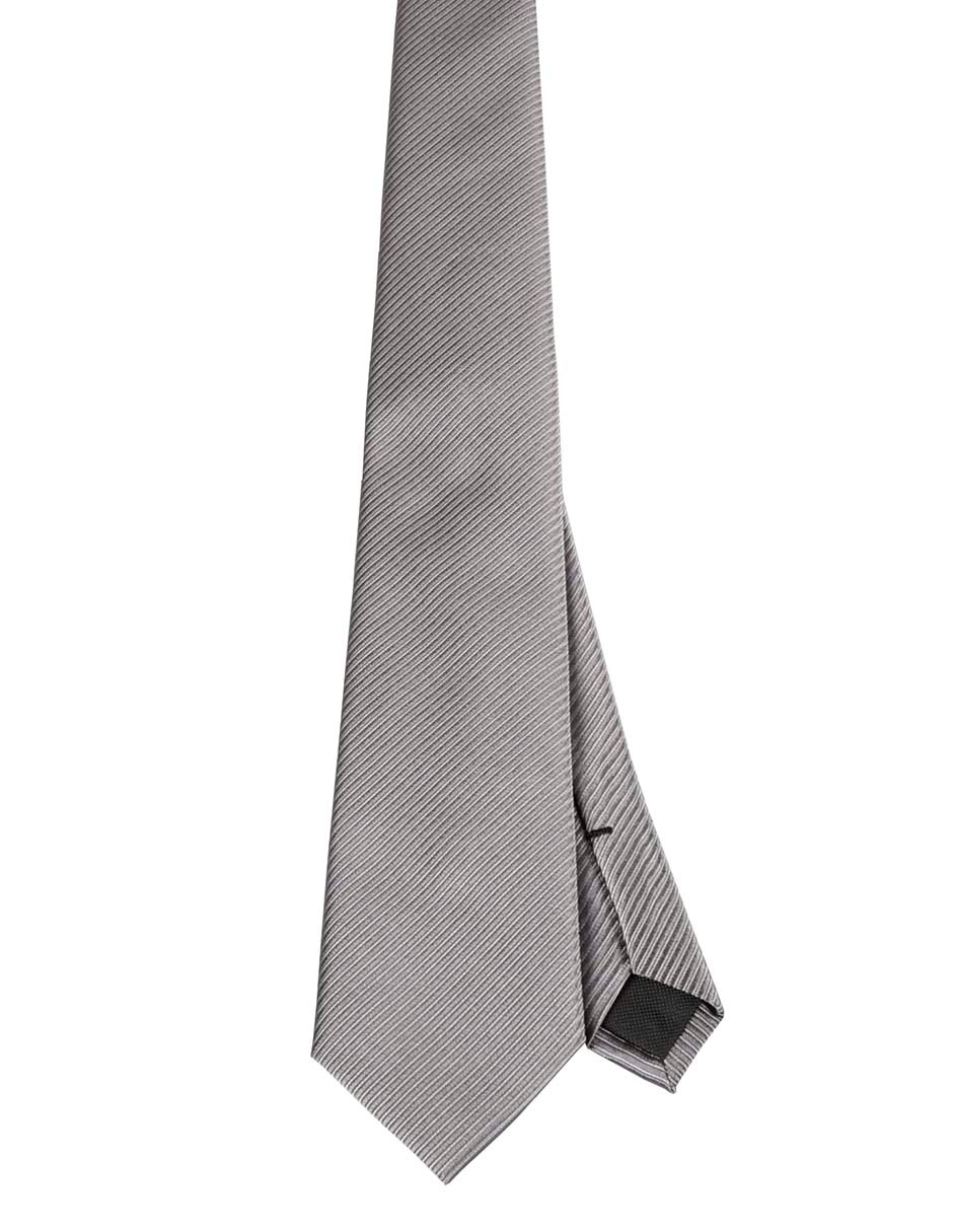 Corbata regular de seda estampado a rayas para hombre