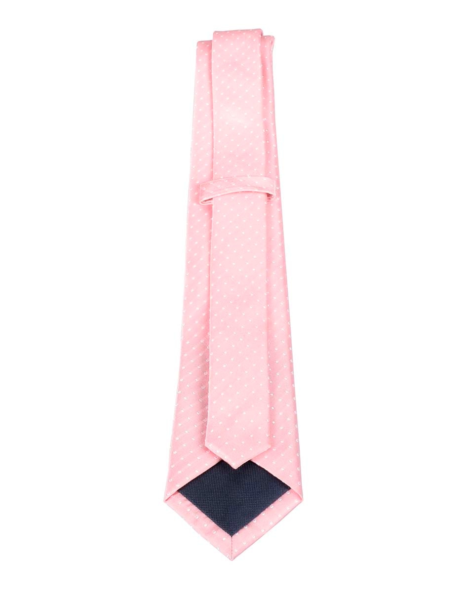 Corbata regular de seda estampado lunares para hombre 3