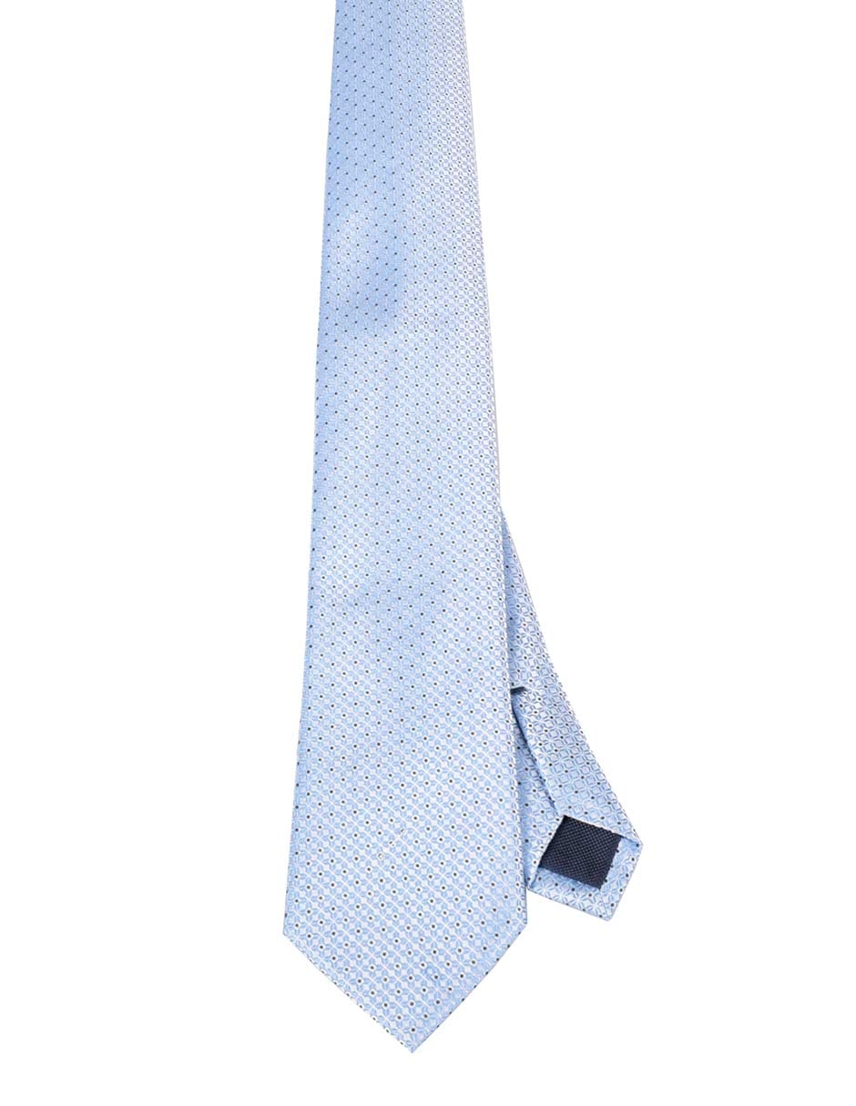 Corbata regular de seda estampado a cuadros para hombre
