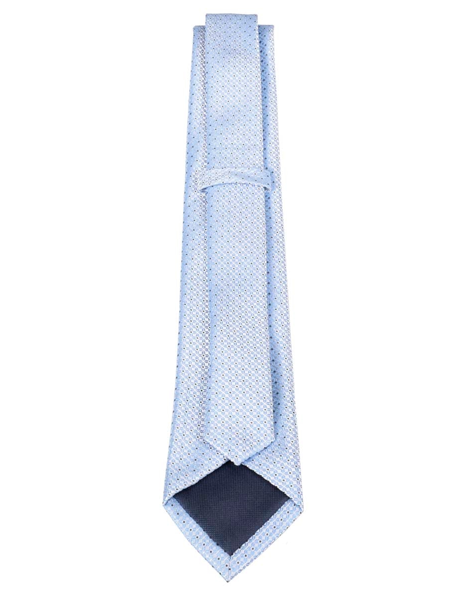 Corbata regular de seda estampado a cuadros para hombre 3