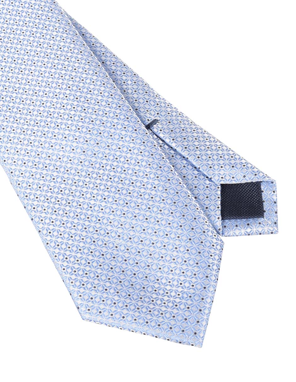 Corbata regular de seda estampado a cuadros para hombre 2