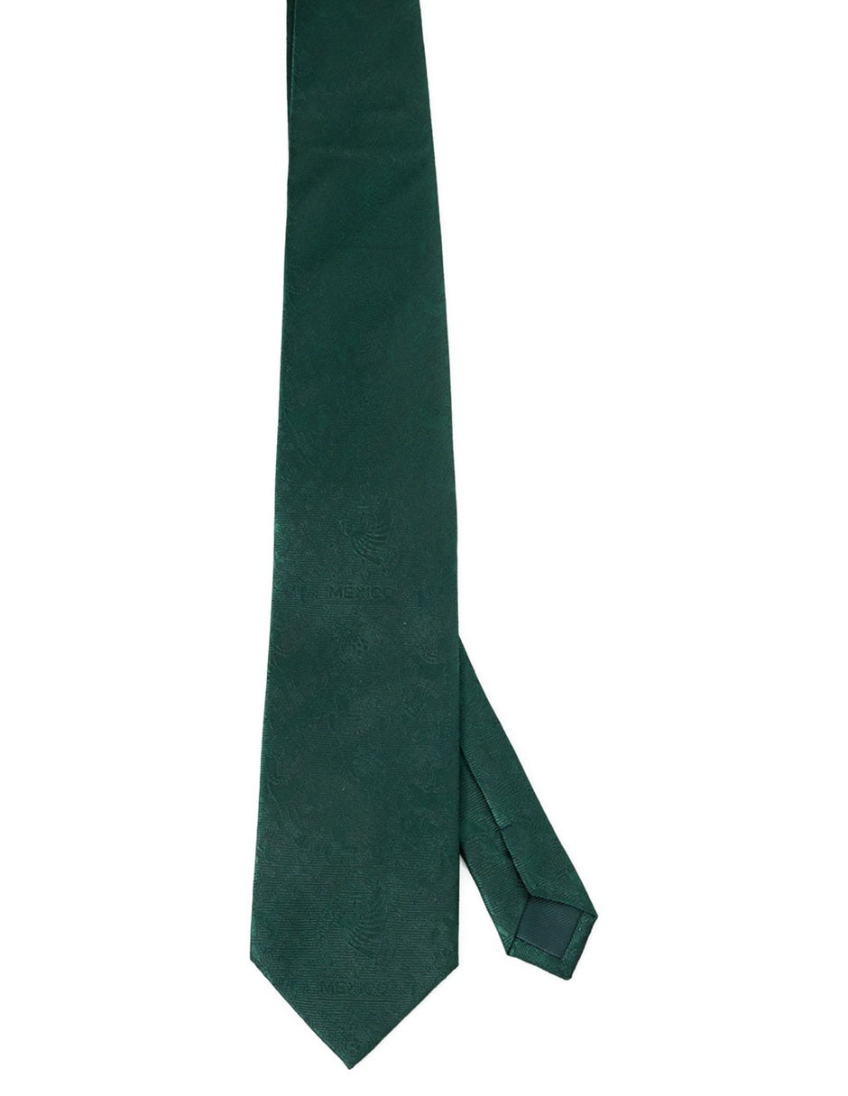 Corbata Calderoni Edición Mundial Selección Mexicana regular de seda para hombre
