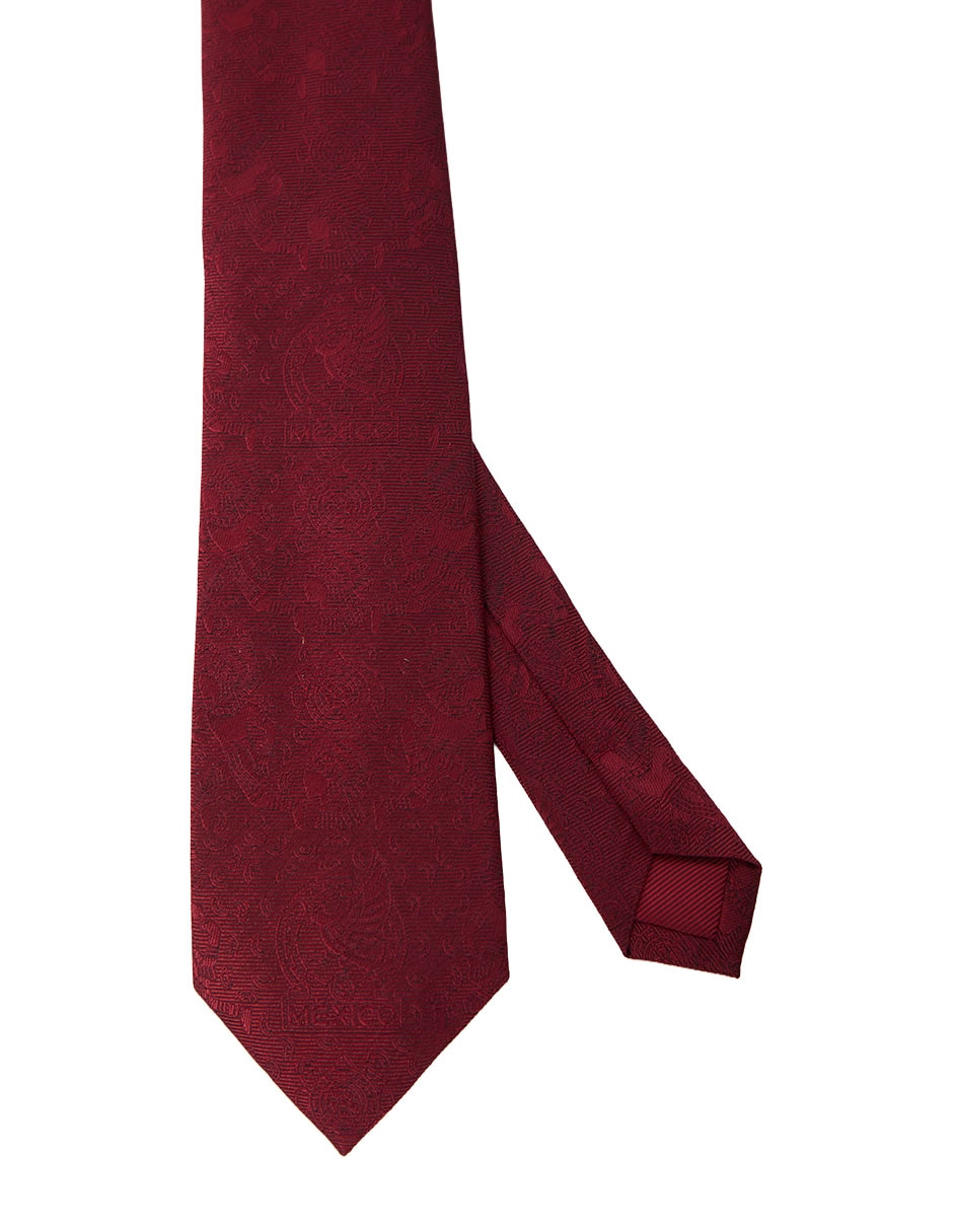 Corbata Calderoni Edición Mundial Selección Mexicana regular de seda para hombre
