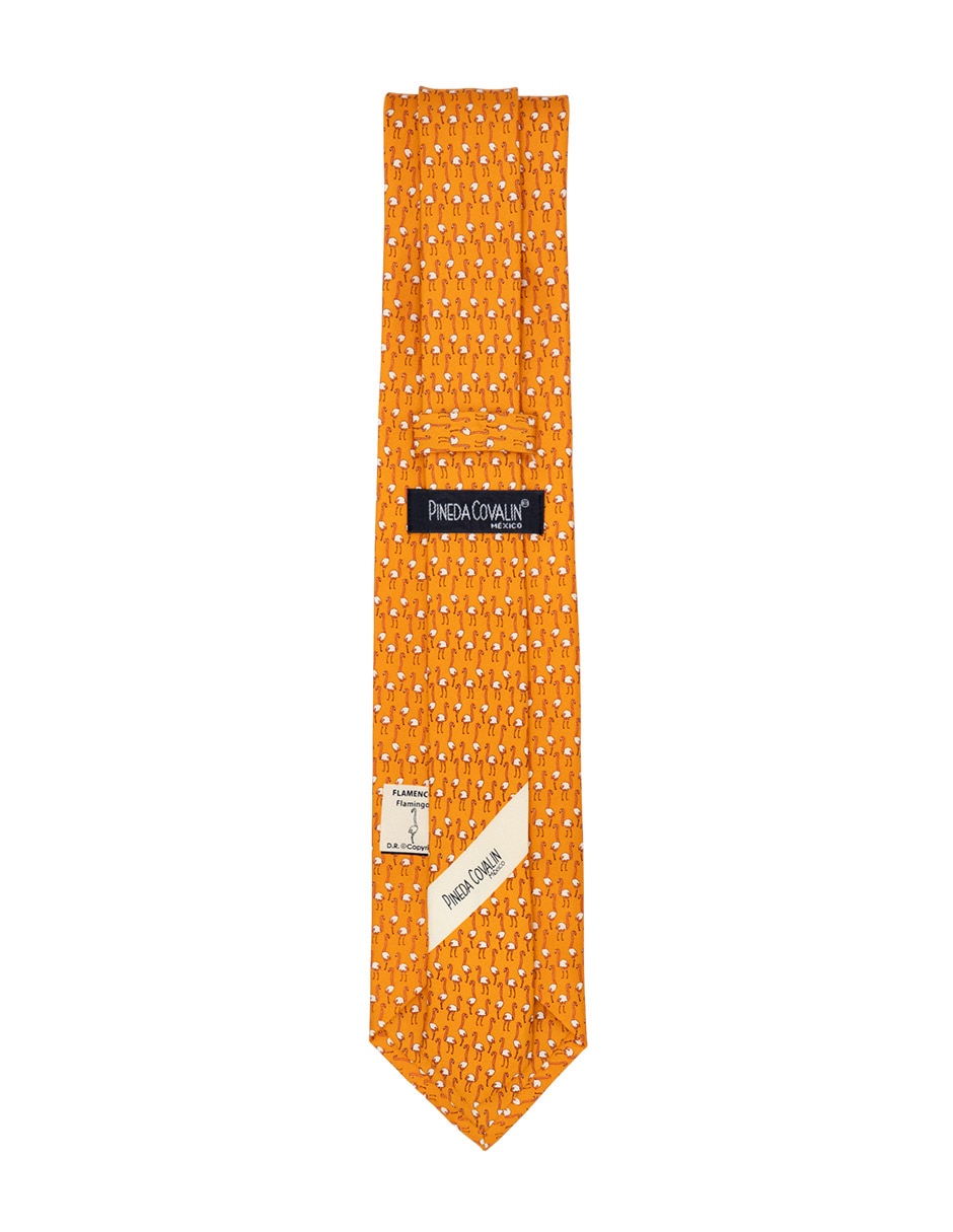 Corbata regular de seda estampado para hombre 3