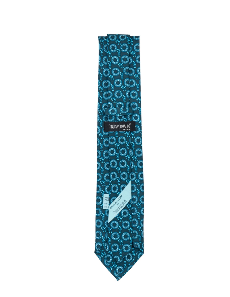 Corbata regular de seda estampado para hombre 3