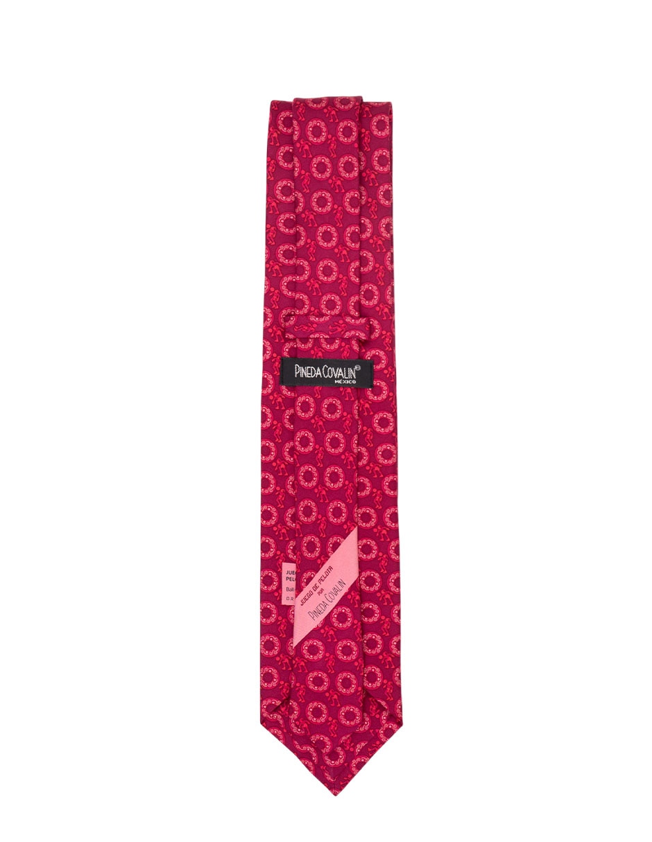 Corbata regular de seda estampado para hombre 4