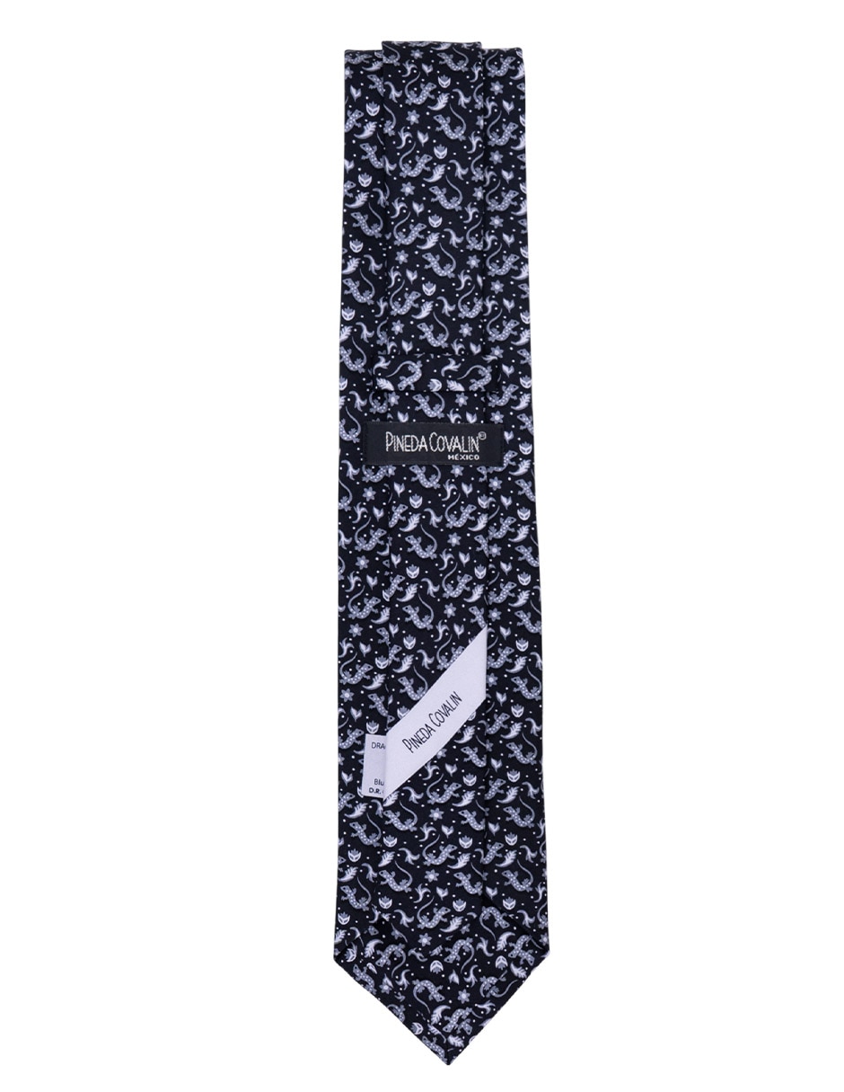 Corbata regular de seda estampado para hombre 4