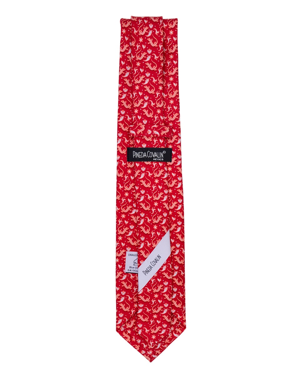 Corbata regular de seda estampado para hombre 3